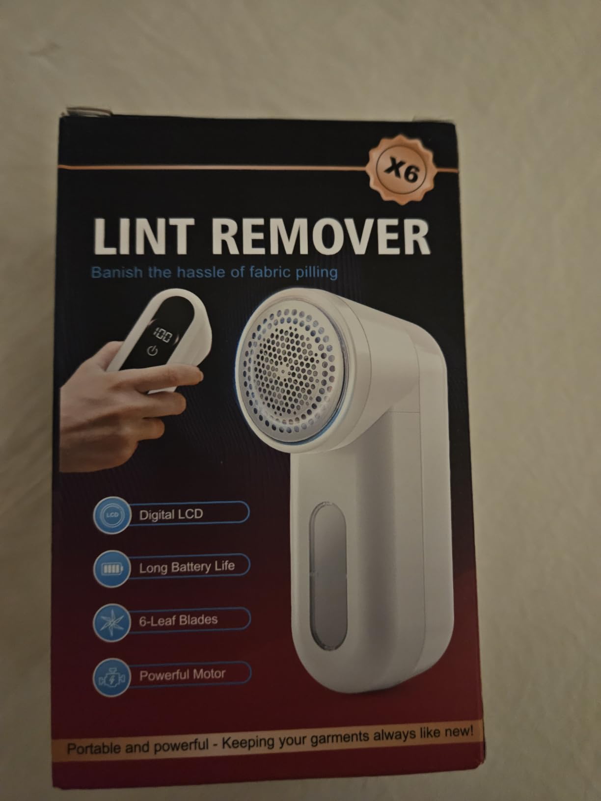 Fabric Shaver, Ziitty Lint Remover for Clothes, Type-C Rechargeable Lint Shaver with LCD Display & 6-Blade, Sweater Shavers to Remove Pilling, Fuzz Remover Fabric Shaver for Clothing and Furniture customer photo 1