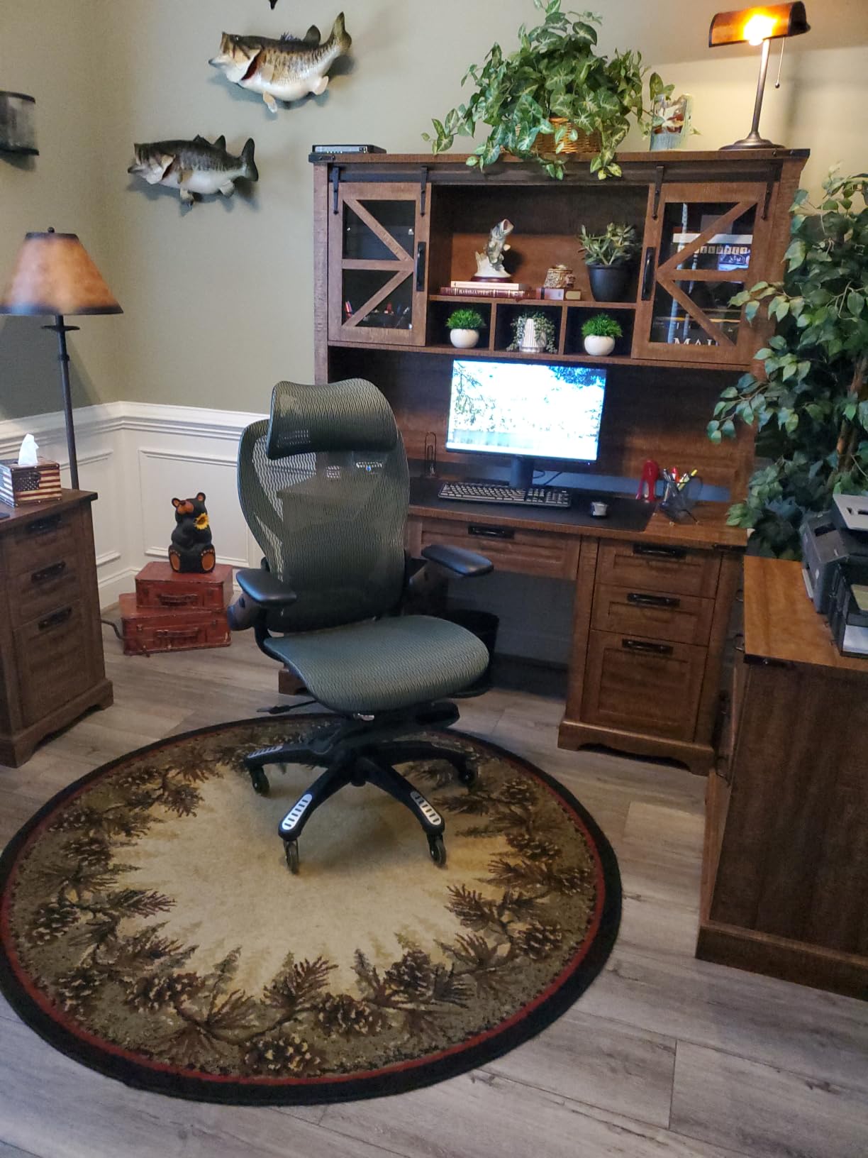 ELABEST X100 Ergonomic Office Chair with Footrest, Big and Tall Home Desk Chair with 5D Flip-Up Arms, Adjustable 3D Lumbar Support, High Back Rolling Computer Chair, Swivel Mesh Chairs (Foggy Morning) customer photo 2