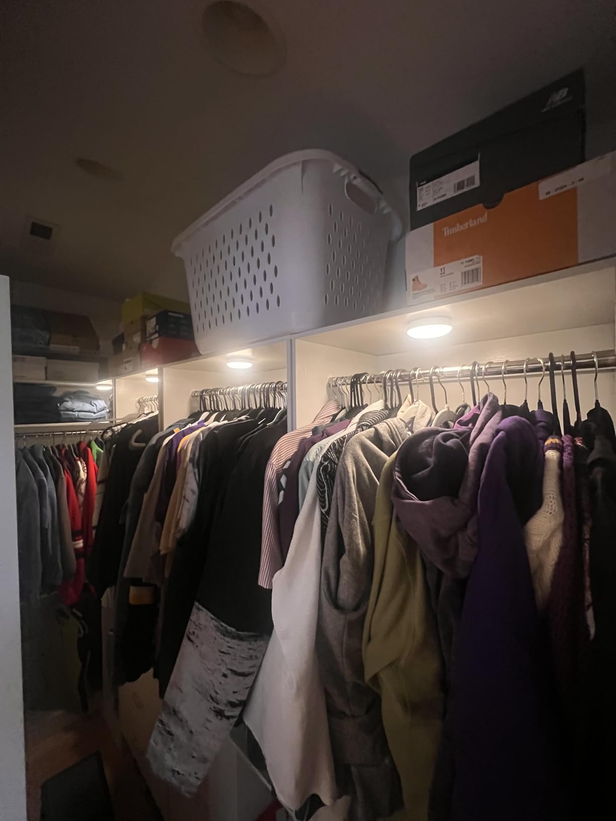 Aheaplus Closet System with 6 Drawers, 4.5ft Wood Closet Organizer System, Walk-in Closet or Small Closets Wardrobe, Clothes Rack with Hanging Rods, Set of 2, White customer photo 2