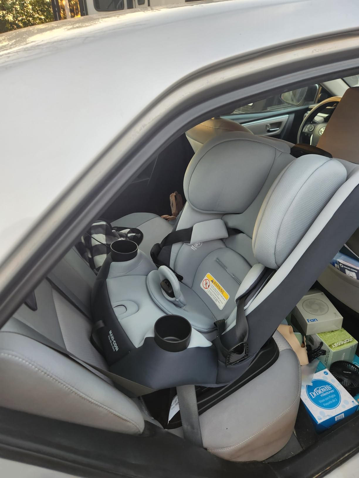 Maxi-Cosi Pria All-in-One Convertible Car Seat, Infant to Toddler Car Seat, Easy-Install Harness, Machine-Washable Cover, 5-100 lbs, Seafaring customer photo 1