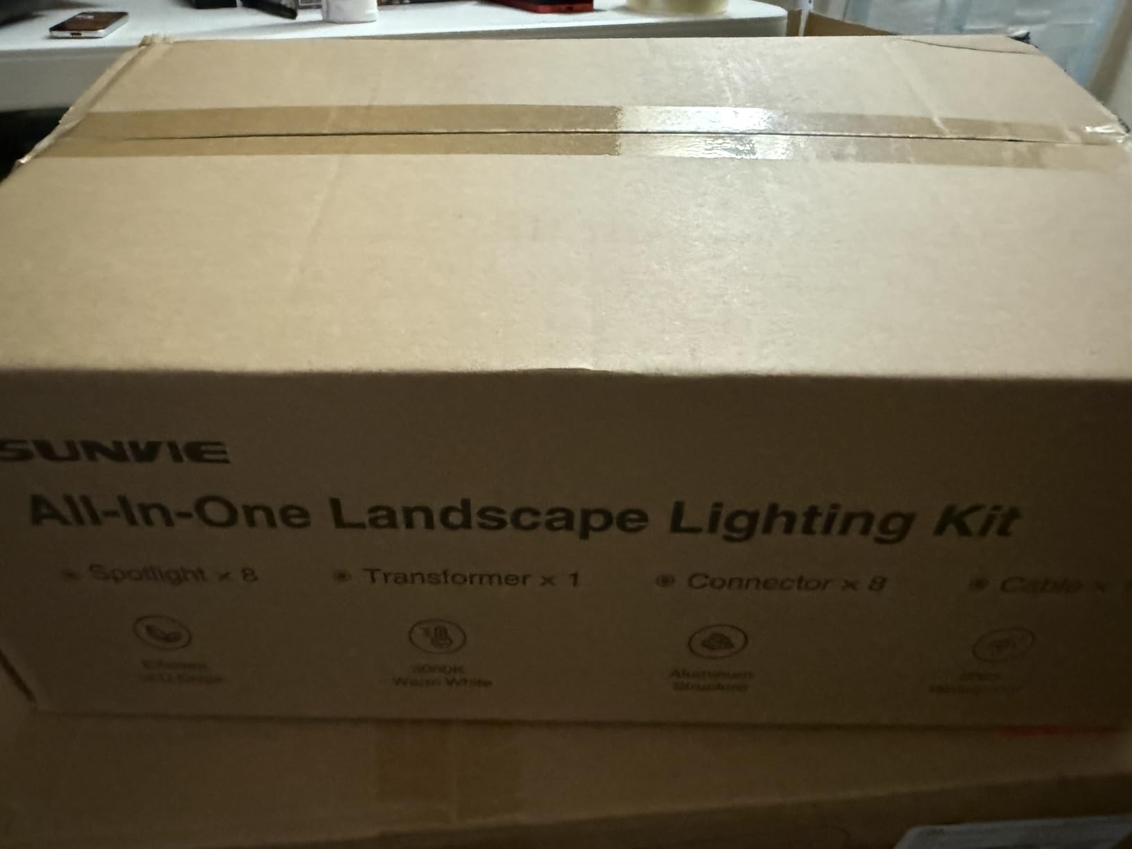 SUNVIE 6W LED Low Voltage Landscape Lighting Kit 3000K, Dusk to Dawn, 8 PCS | Low Voltage Landscape Lights, IP65 Waterproof, Aluminum, All-in-One Landscape Lighting Kit, for Yard Garden Tree House customer photo 1