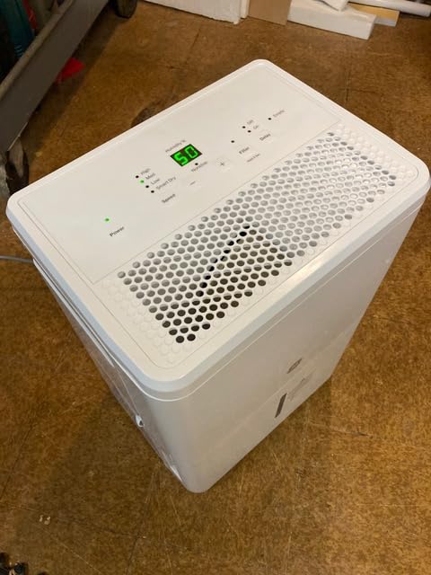 GE Dehumidifier 35 Pint Basement Bedroom Bathroom Drain 3000 Sq | For High Humidity Areas, Smart Dry Technology, Humidistat Control, Continuous Drain Option, Bucket Full Alarm, Auto Restart customer photo 1