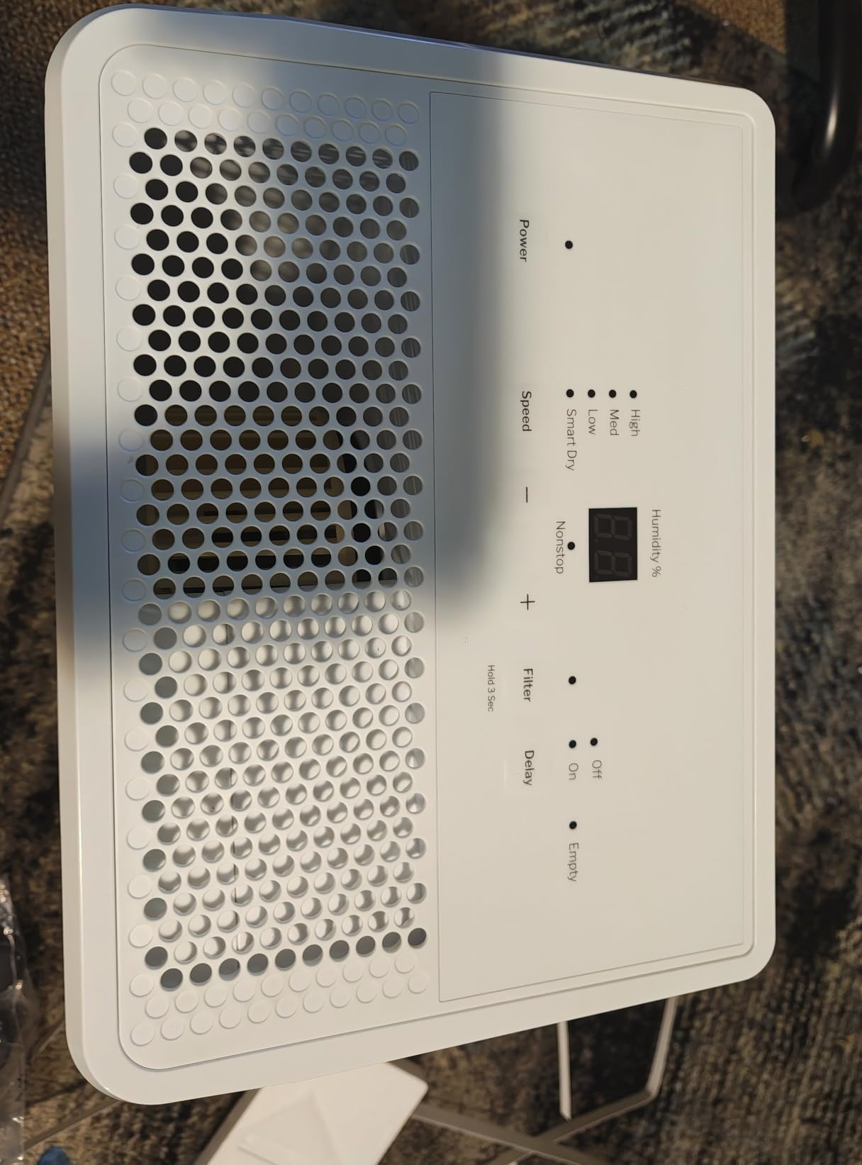 GE Dehumidifier 35 Pint Basement Bedroom Bathroom Drain 3000 Sq | For High Humidity Areas, Smart Dry Technology, Humidistat Control, Continuous Drain Option, Bucket Full Alarm, Auto Restart customer photo 2