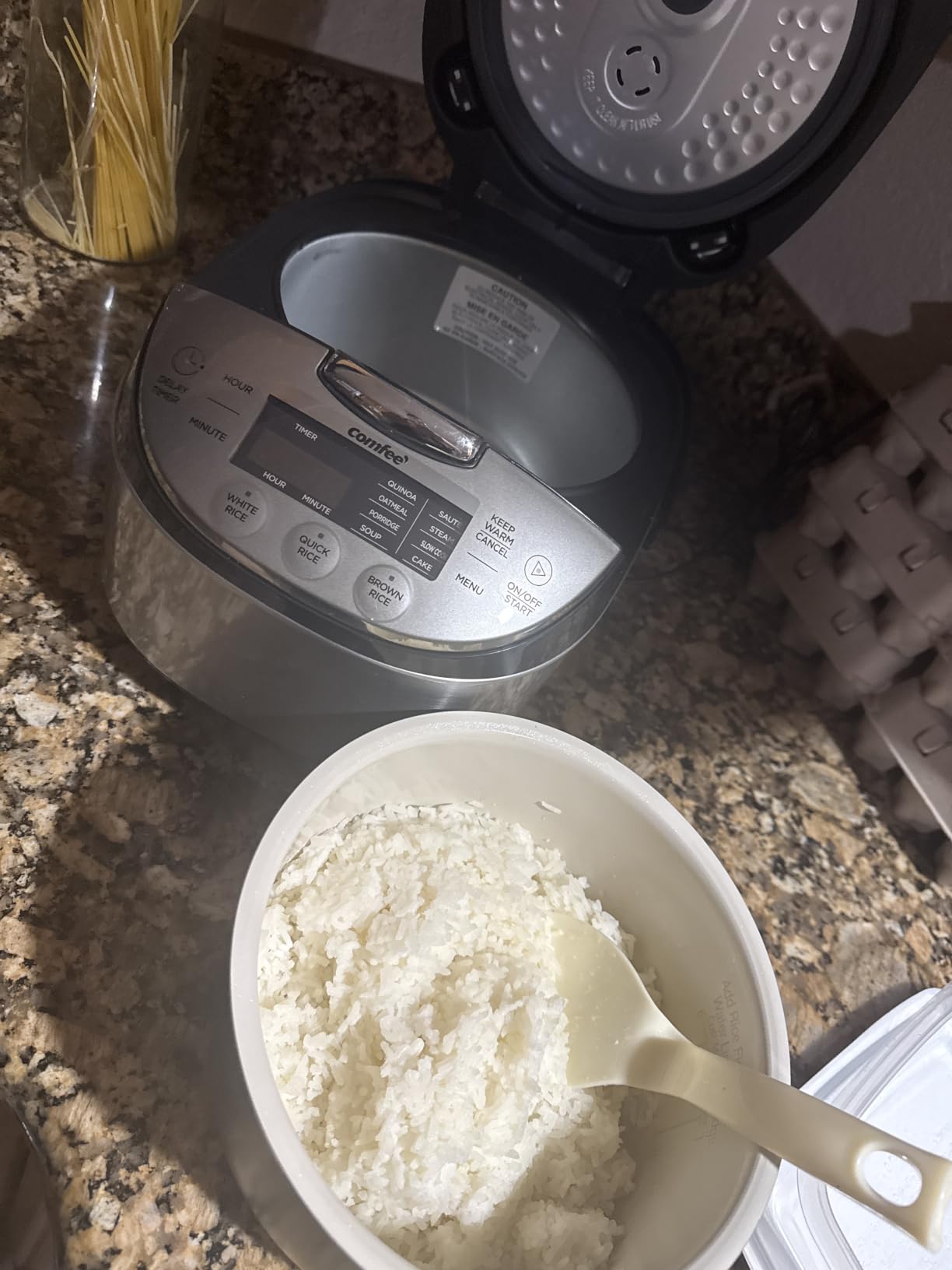 COMFEE' Japanese Style Rice Cooker with Fuzzy Logic, 10-Cups Uncooked Rice (20 Cups Cooked) customer photo 1