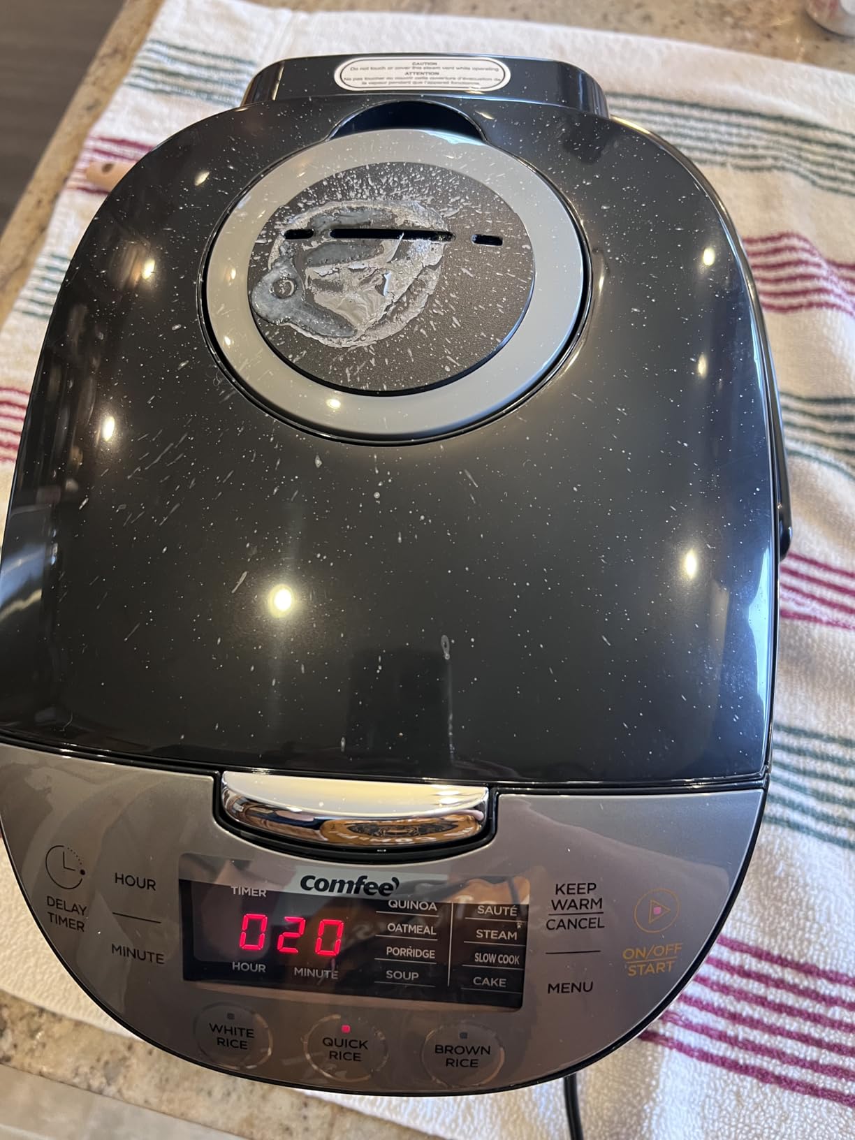 COMFEE' Japanese Style Rice Cooker with Fuzzy Logic, 10-Cups Uncooked Rice (20 Cups Cooked) customer photo 2