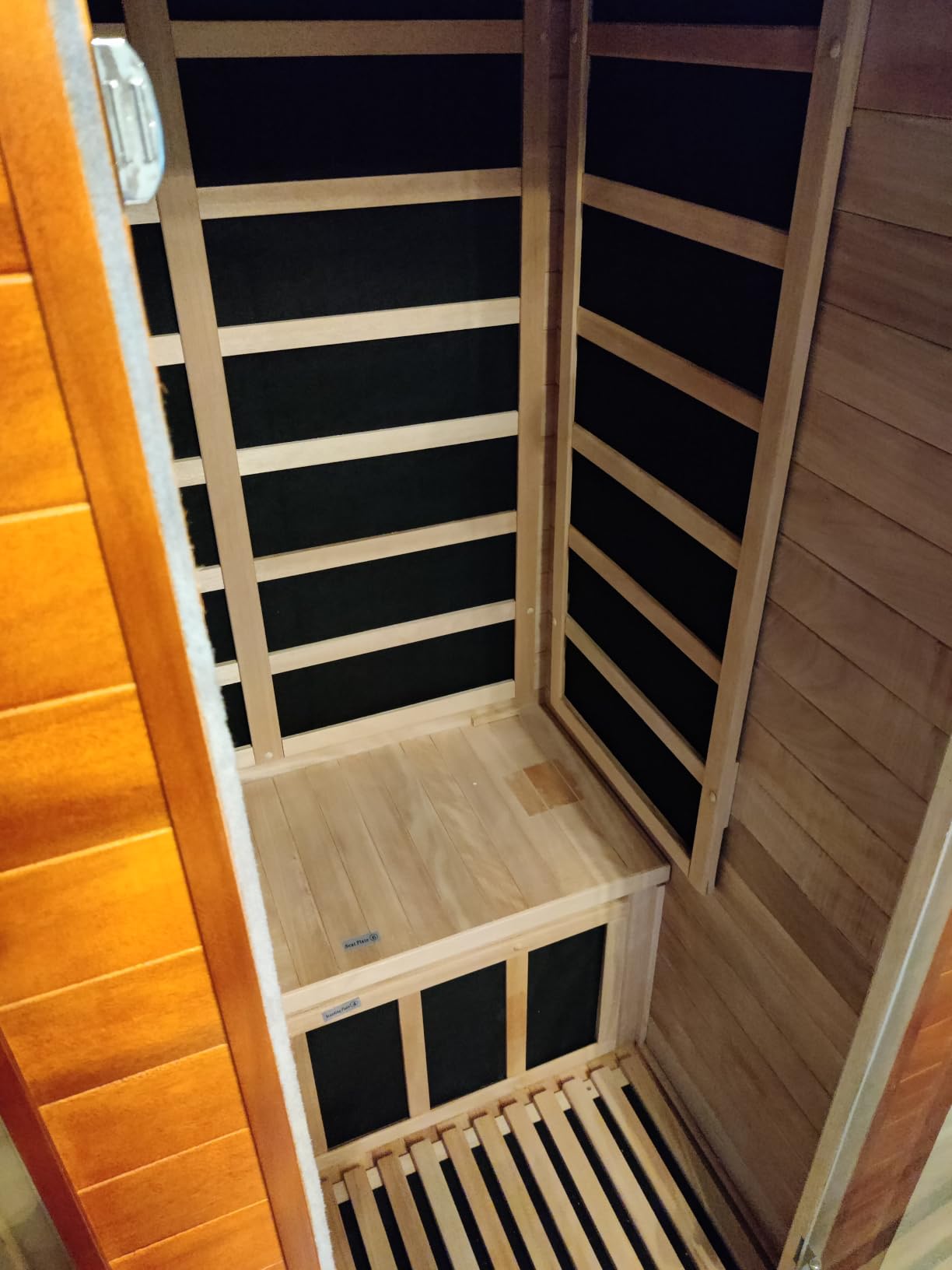 1-2 Person Infrared Sauna, Dry Heat Sauna with Red Light Therapy, Bluetooth, Radio, 7-Color Therapy Light for Home, Indoor, Gym, Wellness Center customer photo 1