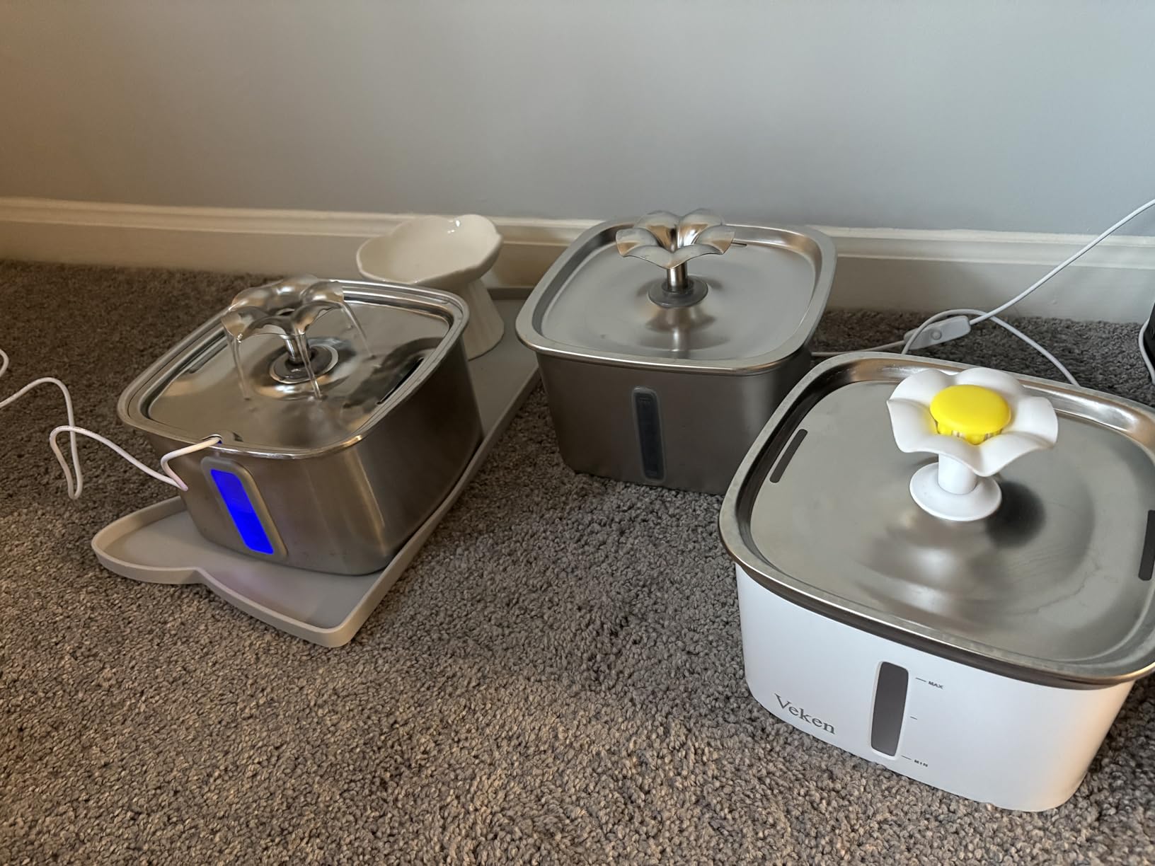 Veken Stainless Steel Cat Water Fountain 108oz with Filters customer photo 2