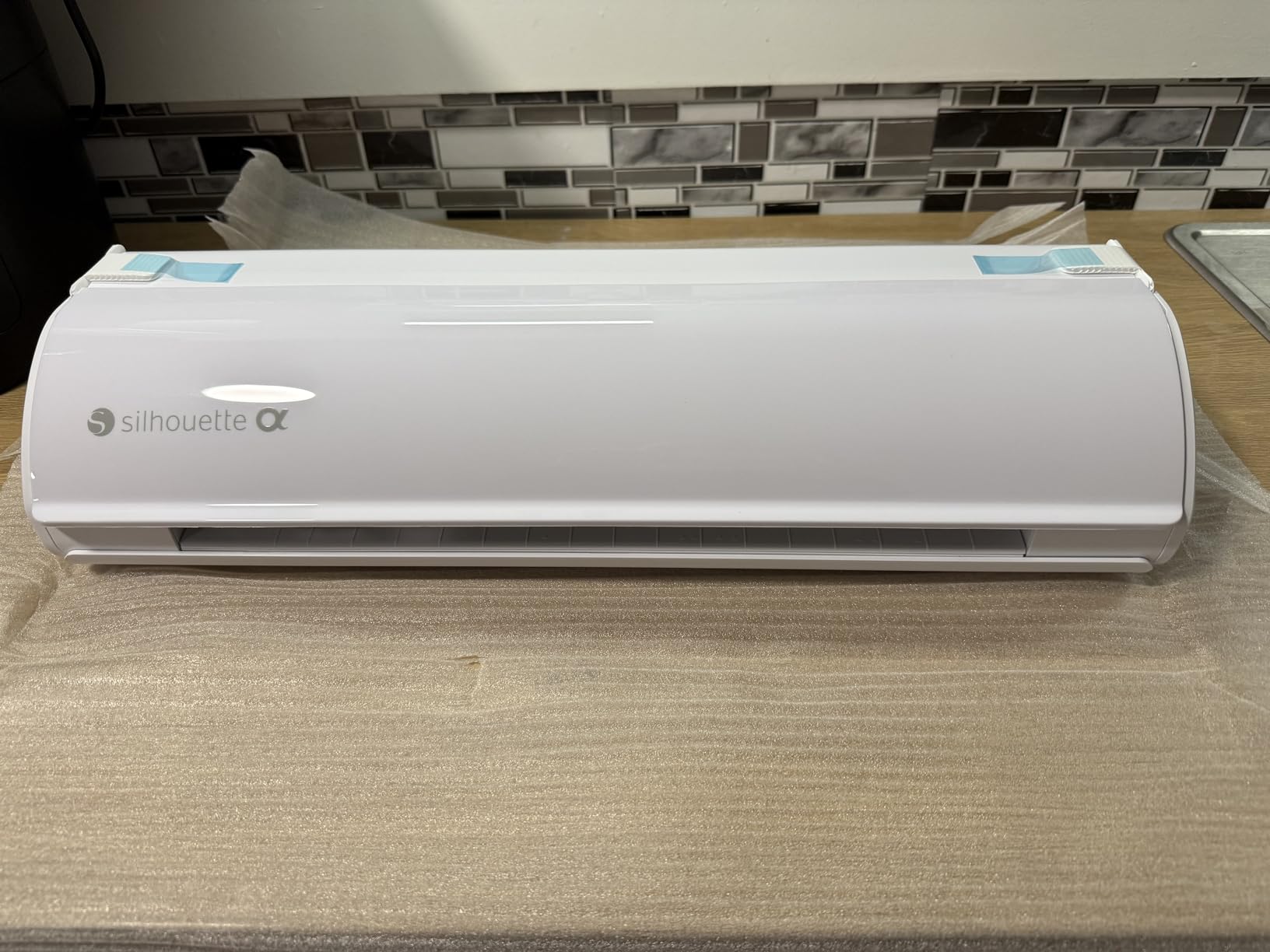Silhouette Cameo 5 Alpha - Smart Cutting Machine for Print & Cut - Quiet Operation with AutoBlade, Studio Software, Cutting Mat - Vinyl, Paper & Fabric Compatible - Classic White customer photo 1