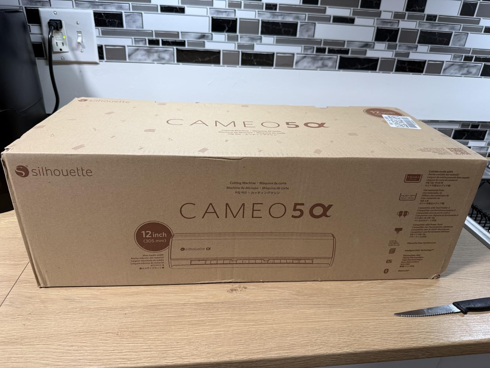 Silhouette Cameo 5 Alpha - Smart Cutting Machine for Print & Cut - Quiet Operation with AutoBlade, Studio Software, Cutting Mat - Vinyl, Paper & Fabric Compatible - Classic White customer photo 2