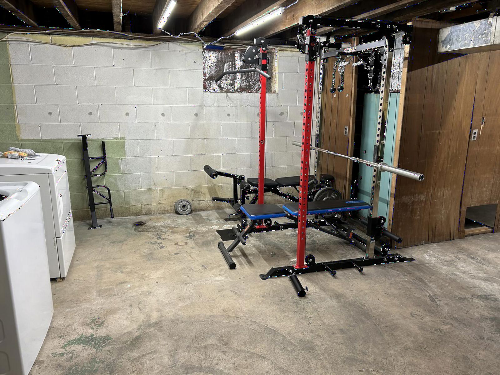 DP01 Power Cage, 2000LBS Squat Rack with Cable Crossover and Dual Independent Pulley System, Full Cage for Full Body Training, Power Rack with More Training Attachments for Home Gym customer photo 2