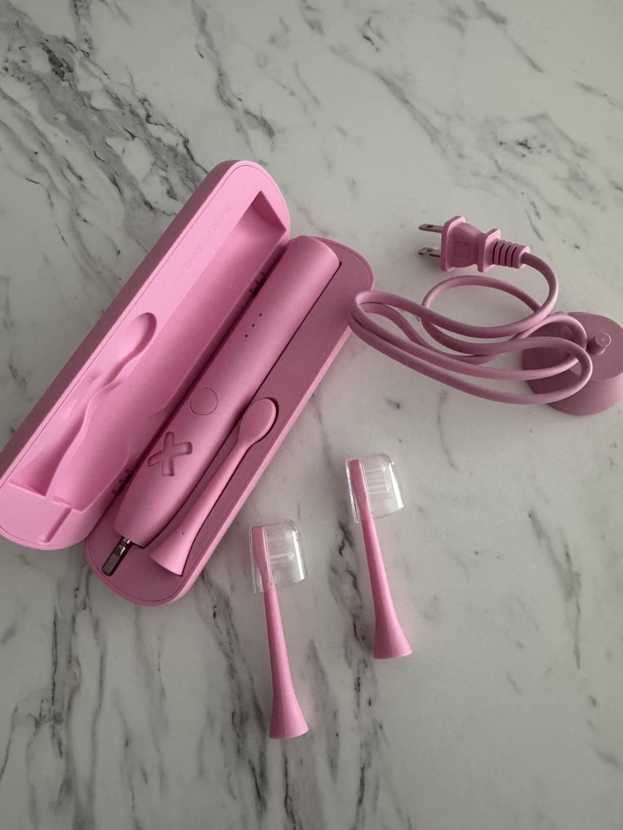 Made by Dentists PRO-X Sonic Electric Toothbrush for Adults - 70-Day Battery on One Charge, Dentist-Designed Whitening Rechargeable Toothbrush, 3 Brush Heads & Travel Case, 3 Modes, Pink customer photo 2