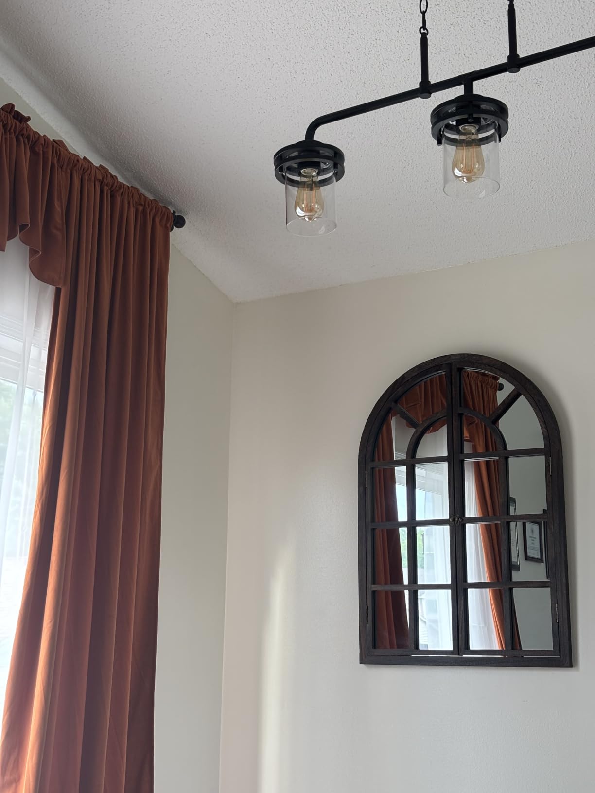 Farmhouse Window Mirror for Wall, 36