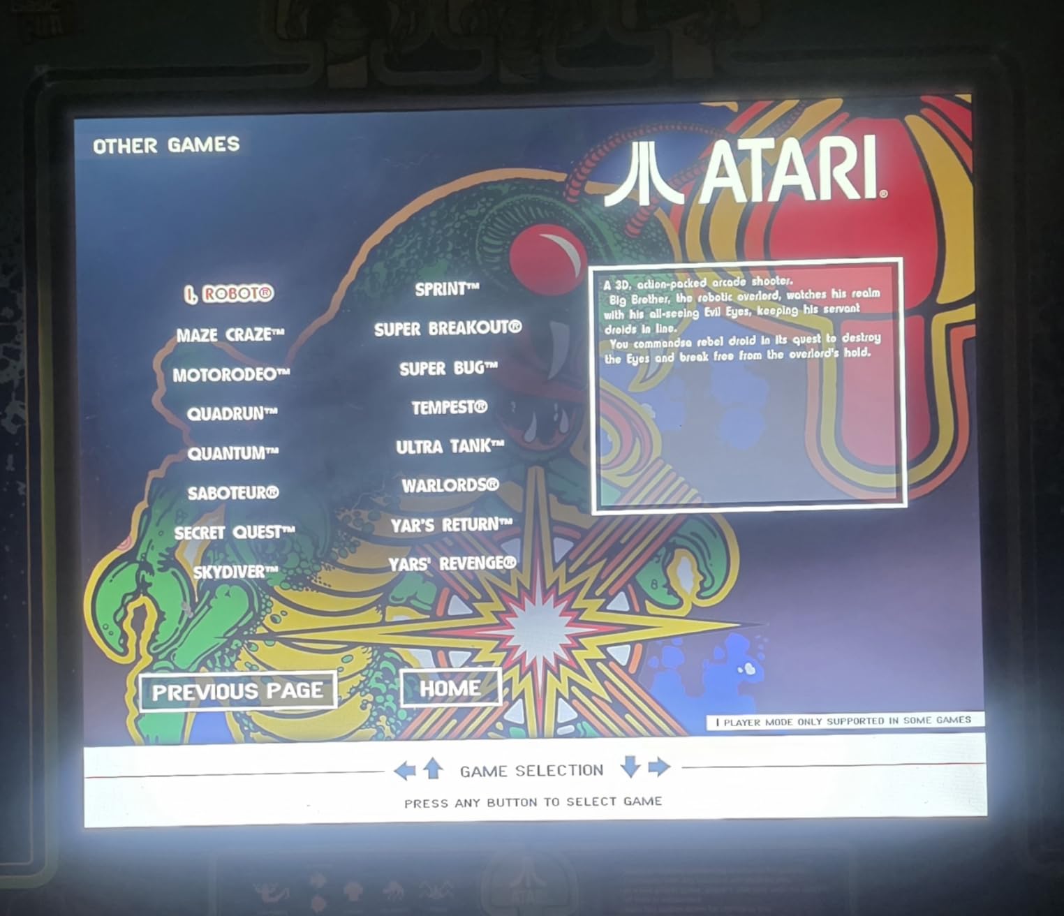 Arcade Classics Atari Centipede Ultra Series Game Machine with 40 Games | Classic Indoor Cabinet Retro Gaming Console with 17 Inch Liquid Crystal Screen for Basement or Man Cave Decoration customer photo 2