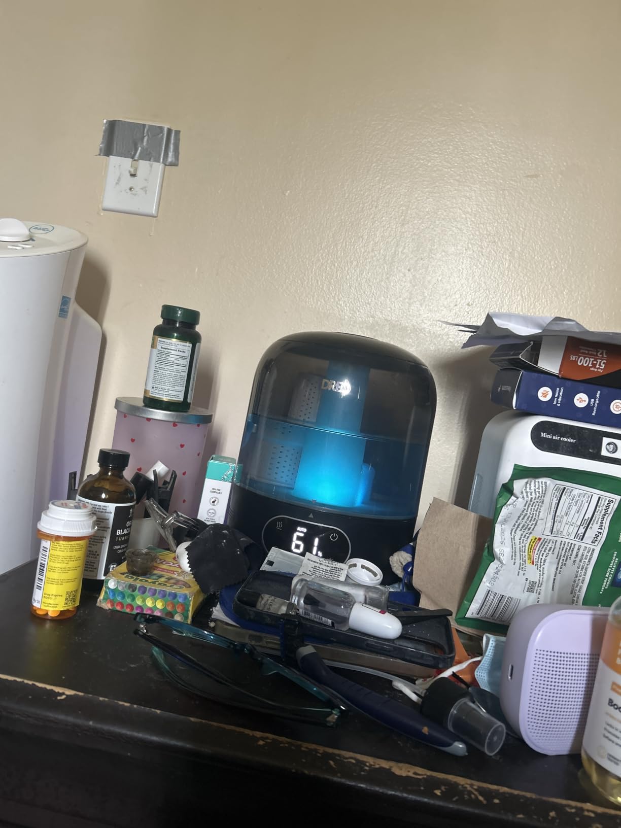 DREO Humidifiers for Bedroom, 3L Top Fill 30H & 26dB Quiet Runtime for Large Room, Cool Mist Ultrasonic Humidifier with Humidity Sensor, Night Light for Home, Baby, Nursery, Plants, New Edition customer photo 1