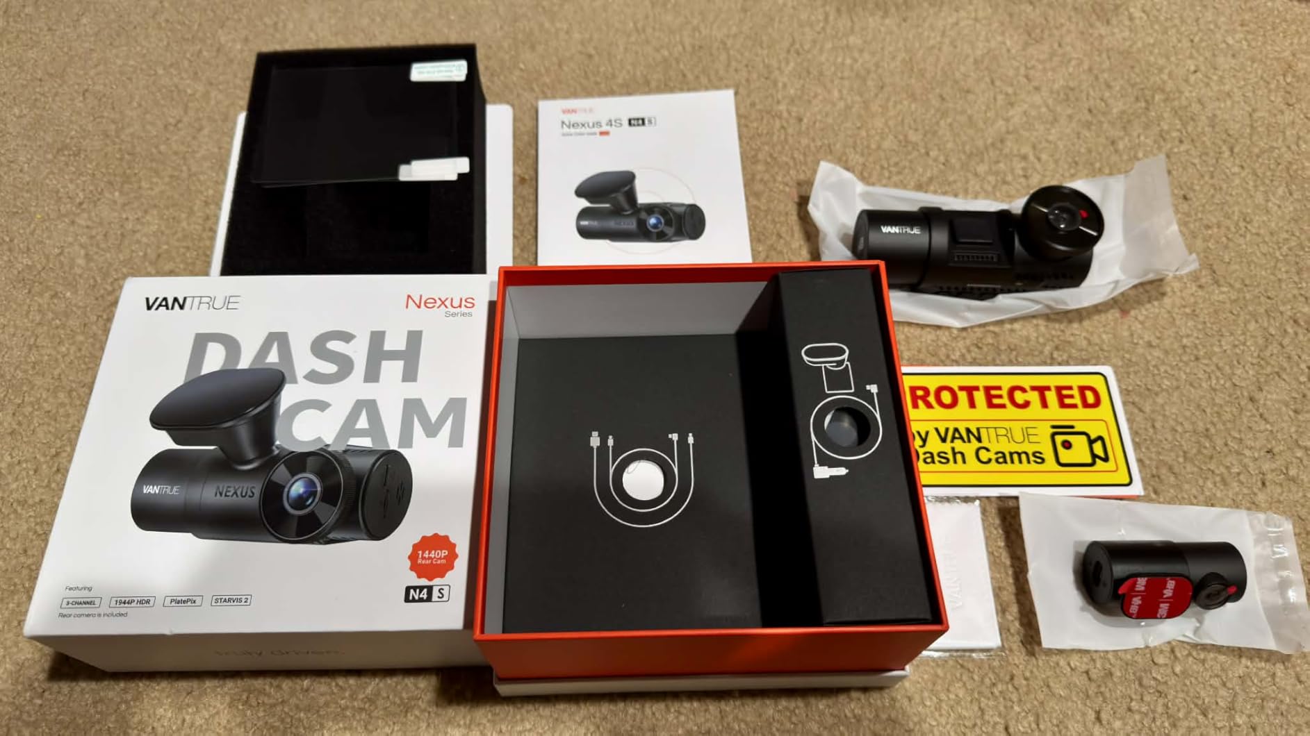 Vantrue N4S 2.7K 3 Channel Dash Cam, Triple STARVIS 2 Night Vision customer photo 1