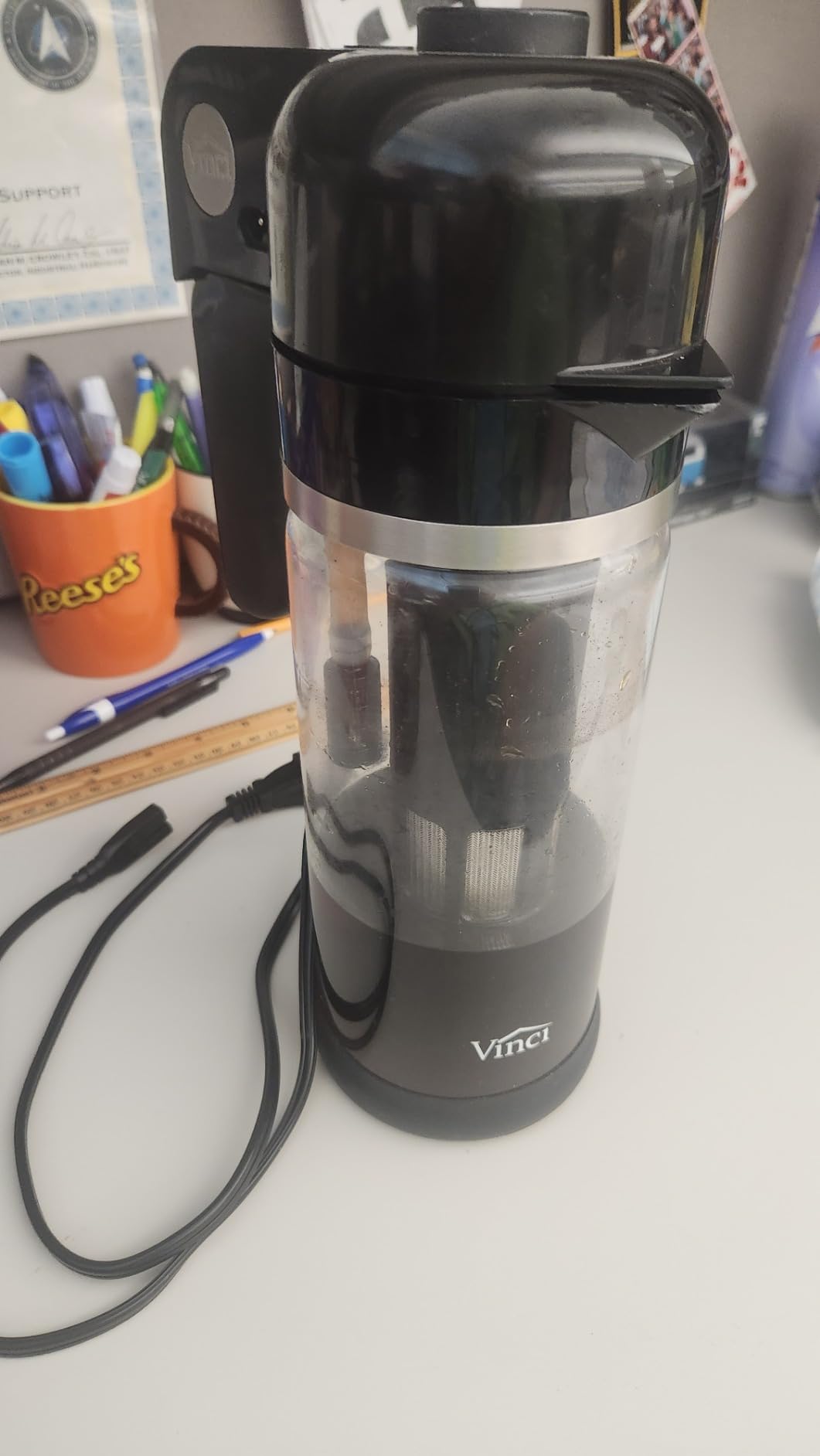 VINCI Express Cold Brew, Electric Cold Brew Coffee Maker in 10 Minutes, Glass Carafe, 3 Brew Strength Settings & Cleaning Cycle, Easy to Use & Clean 1.4 Liters Push Button Control customer photo 2