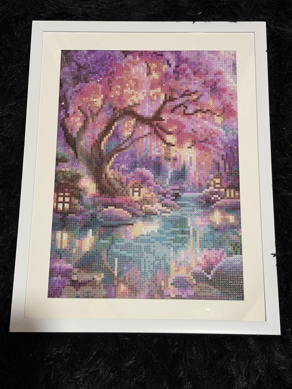 Diamond Paintings Kits for Adults, Glowing Dream Forest Diamond Arts Kits | Full Round Drill Paint by Diamond, 5D DIY Diamond Painting Dot Gem Art for Beginners, for Home Wall Decor 11.8x15.8 Inches customer photo 1