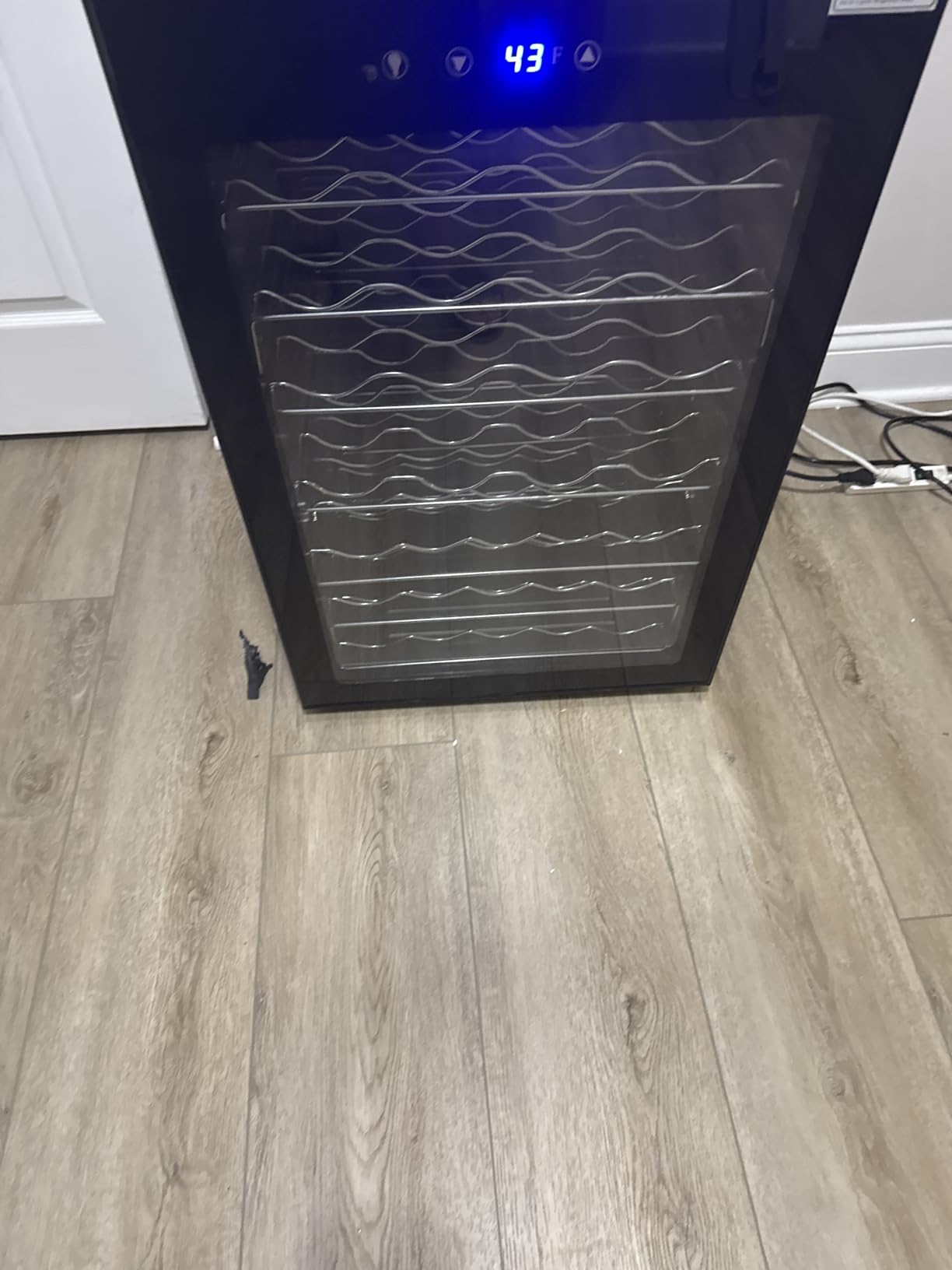 EUHOMY 25 bottle Wine Cooler Refrigerator, Wine Fridge Glass Door, Black customer photo 1