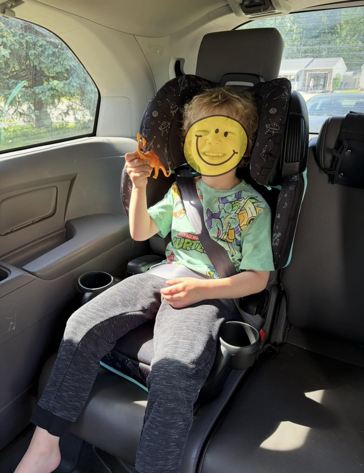 Evenflo GoTime LX Booster Car Seat (Astro Blue), 2 Modes of Use, High Back Booster Converts to No Back Booster, 40-120 lbs customer photo 2