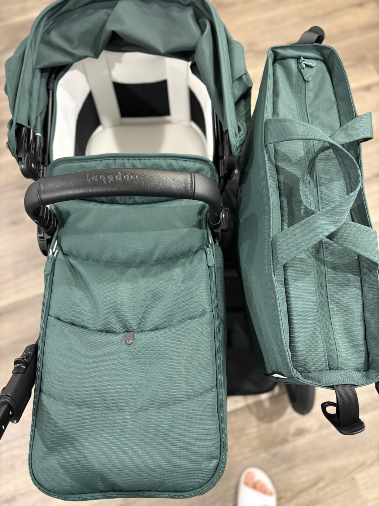 Bugaboo Donkey 6 Single-to-Double Convertible Stroller - Heritage Black, Side-by-side design, newborn and toddler use, XL storage basket, one-hand steering customer photo 1