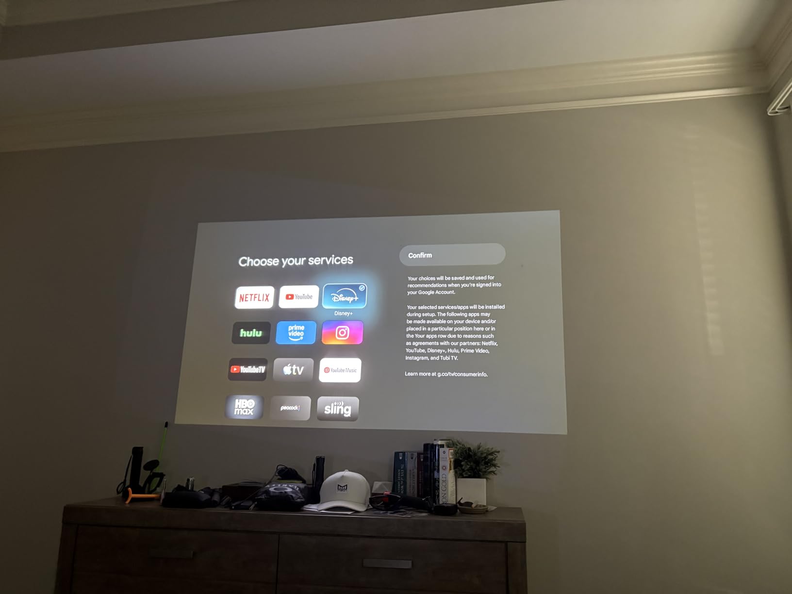HAPPRUN 3000 ANSI Lumens Outdoor Projector with Official Google TV | 4K Supported, Dolby Audio, Auto Focus & Auto Keystone, 10K+ Apps, WiFi 6, Bluetooth, Indoor & Outdoor Movies customer photo 2