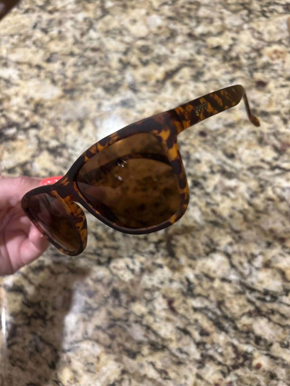 goodr Polarized Sunglasses, Medium Sized (OG), UV400 Protection, No Slip, No Bounce customer photo 1