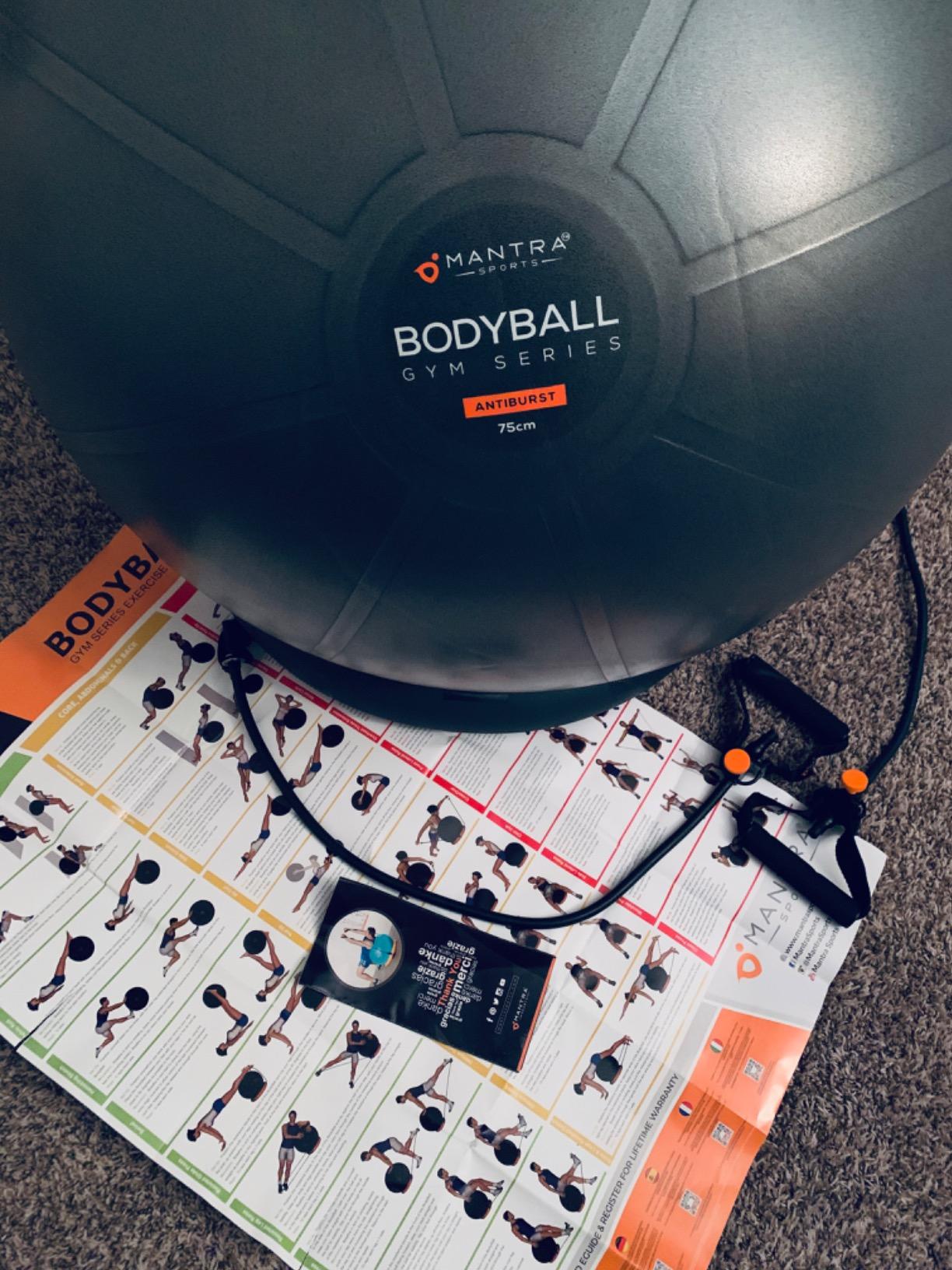 Yoga Ball Chair for Office Desk with Base - Ergonomic Balance & Stability Exercise Ball Seat for Adults - Active Sitting for Posture, Core & Back Pain Relief customer photo 1