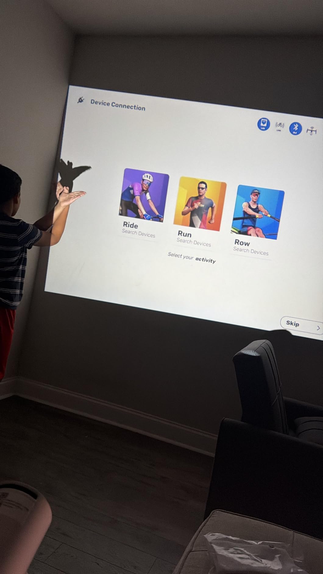 Mini Projector, Portable Projector with Wifi and Bluetooth, Built in Apps, 4K 1080P Support, 180 Rotation, Auto Keystone customer photo 1