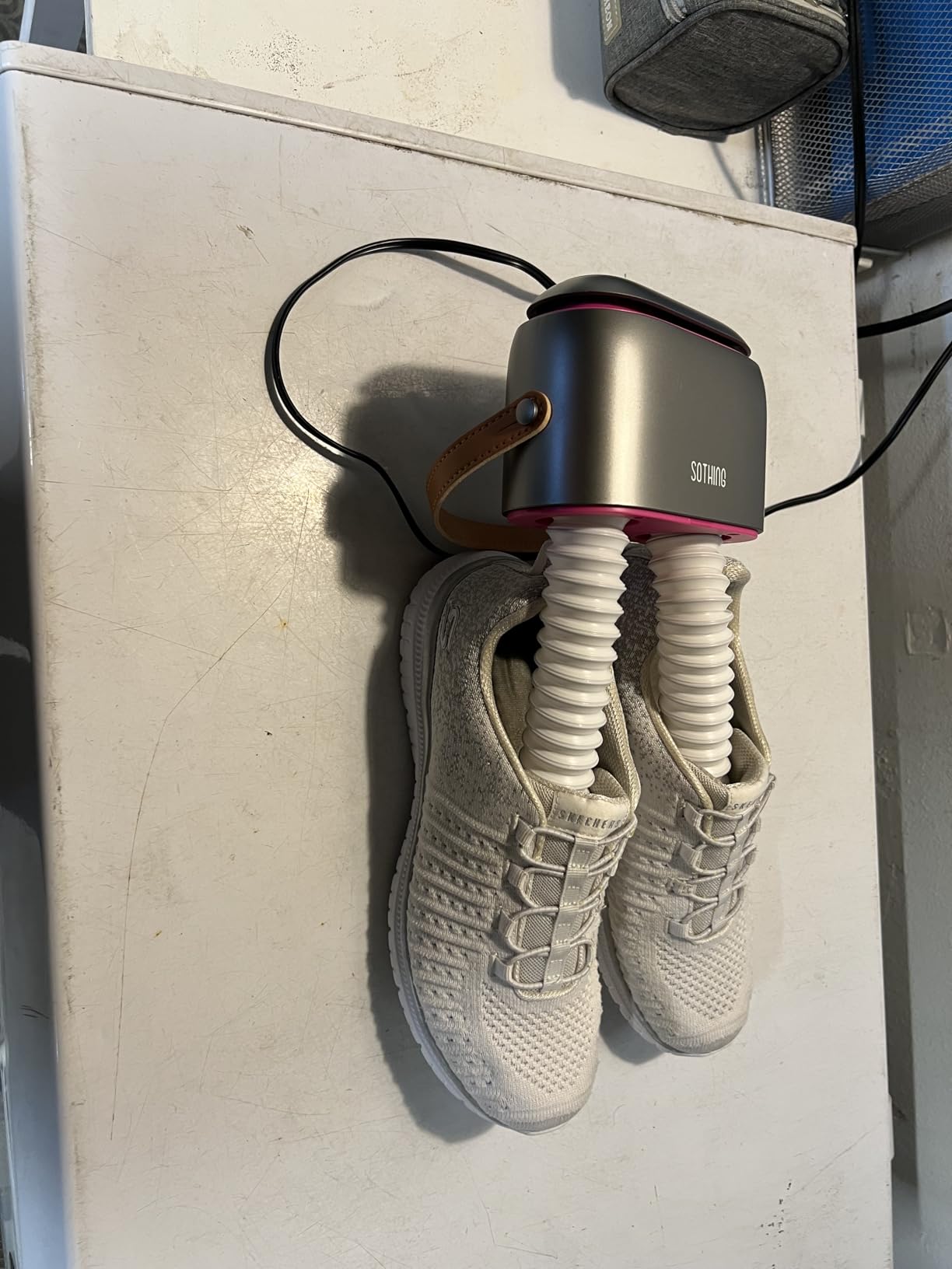 Boot Dryer, Portable Shoe Dryer for Sneakers with Ozone Freshening | 11.8 in Extendable Hoses, 95W Rapid Drying, 3 Heat Levels, LED Touch Panel, 1-9H Timer, for Work Boots, Soccer Cleats, Gloves customer photo 2