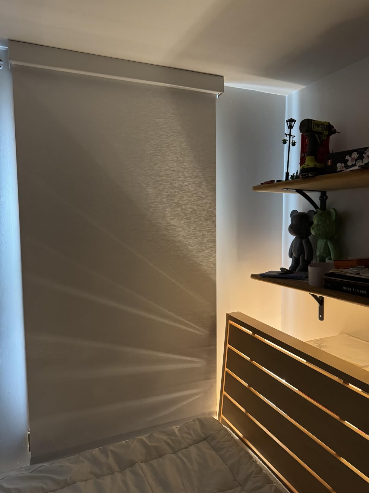Motorized Blinds with Remote, 100% Blackout Electric Roller Shades | 36