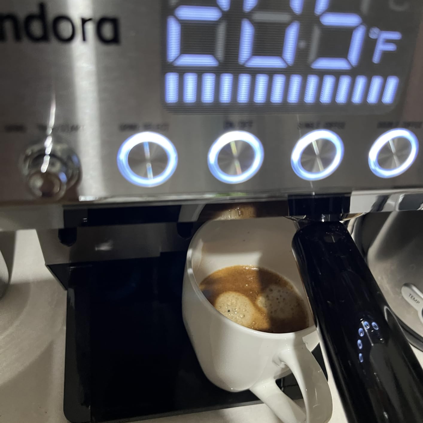 Espresso Machine with Grinder, 20 Bar, 44 Grind Setting, Milk Frother | Stainless Steel Coffee Maker for Home, Temp Control, Steam Wand, Easy to Clean, Latte, Cappuccino, Americano & Cold Brew customer photo 2