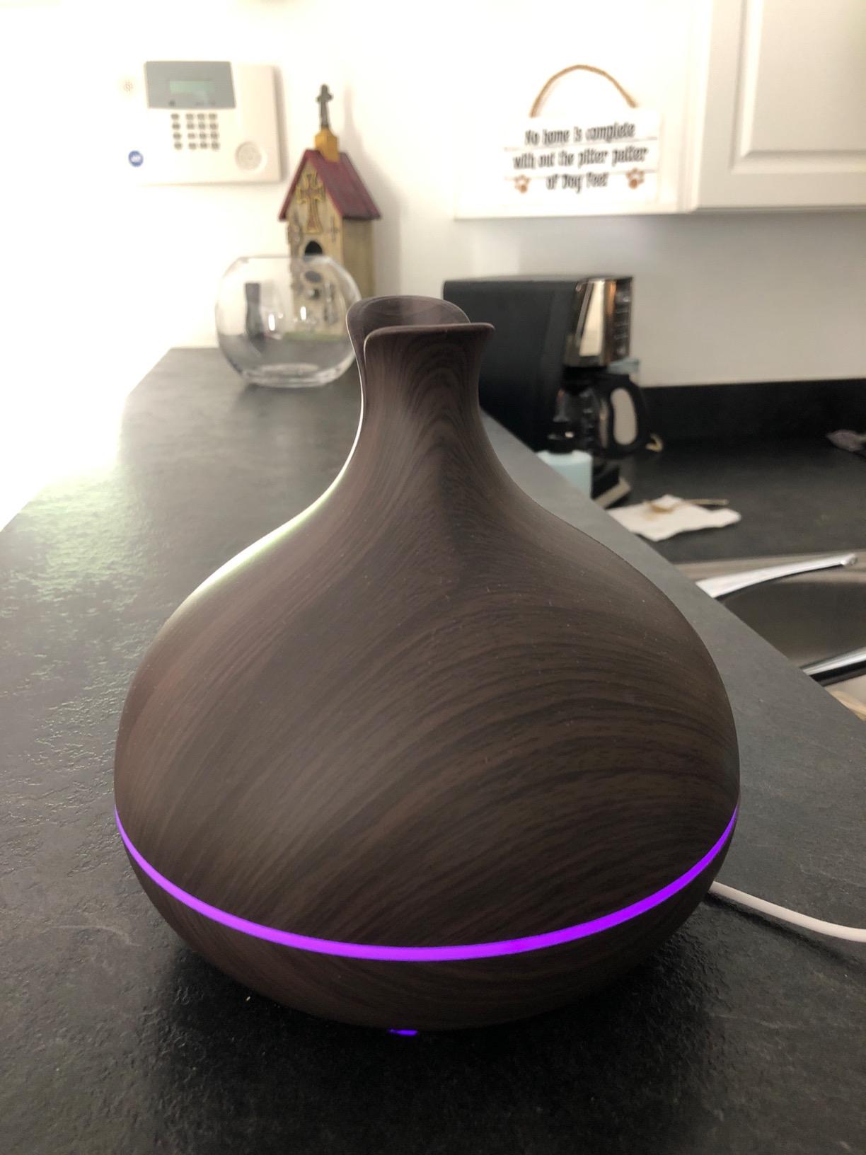 URPOWER 300mL Waterless Essential Oil Diffuser, Cold-Air Scent Diffuser | Up to 3000 Sq Ft, App Control Nebulizing Diffuser with HVAC & Wall Mount Options, Includes Starter Oil for Home/Office/Hotel customer photo 1