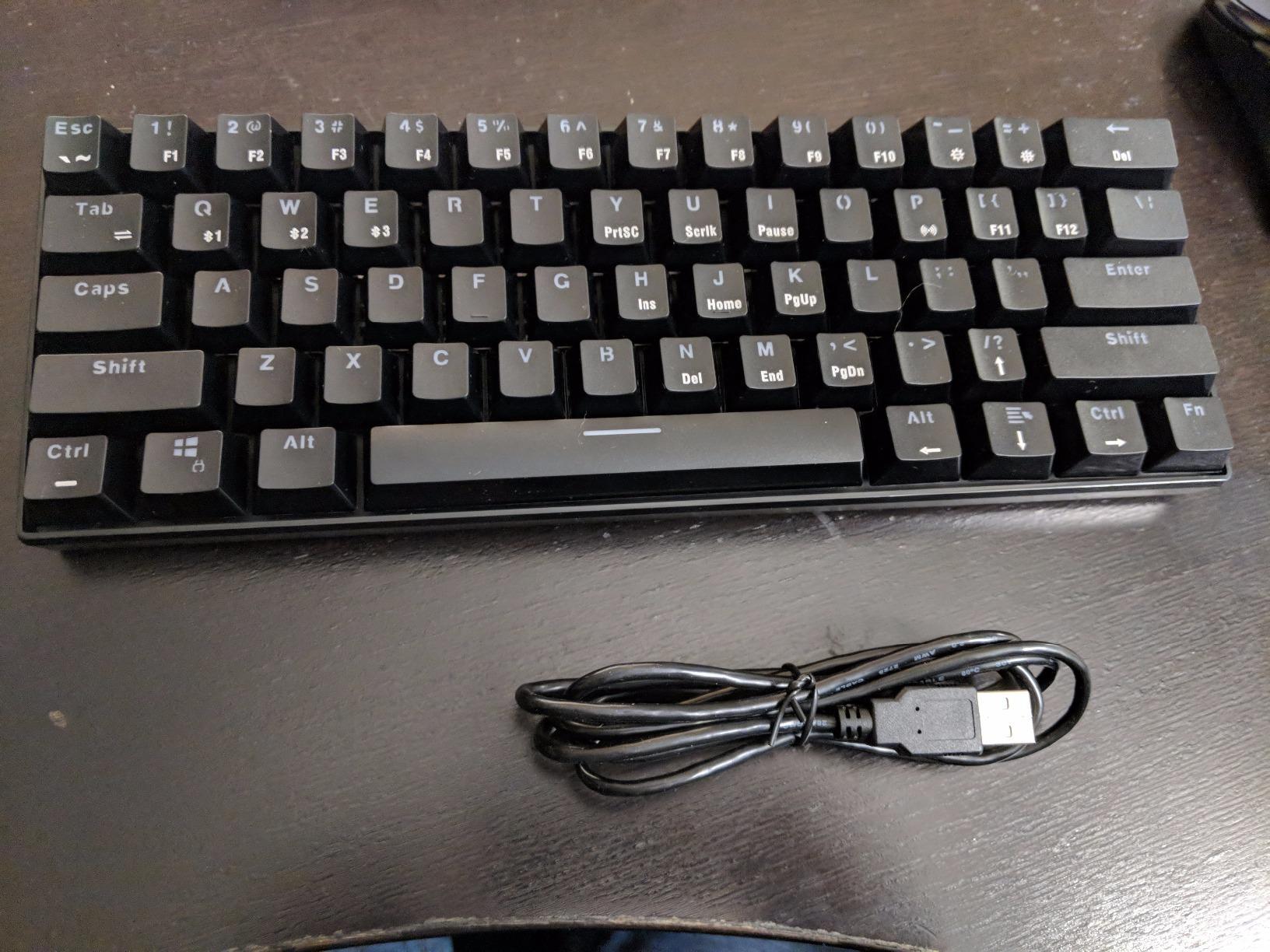 RK ROYAL KLUDGE RK61 Wireless 60% Mechanical Keyboard, Mini Portable Size | 61 Keys Triple Mode BT5.0/2.4G/USB-C Compact Gaming Keyboard, PBT Keycaps, Pro Software, Hot Swappable Custom Switches customer photo 2