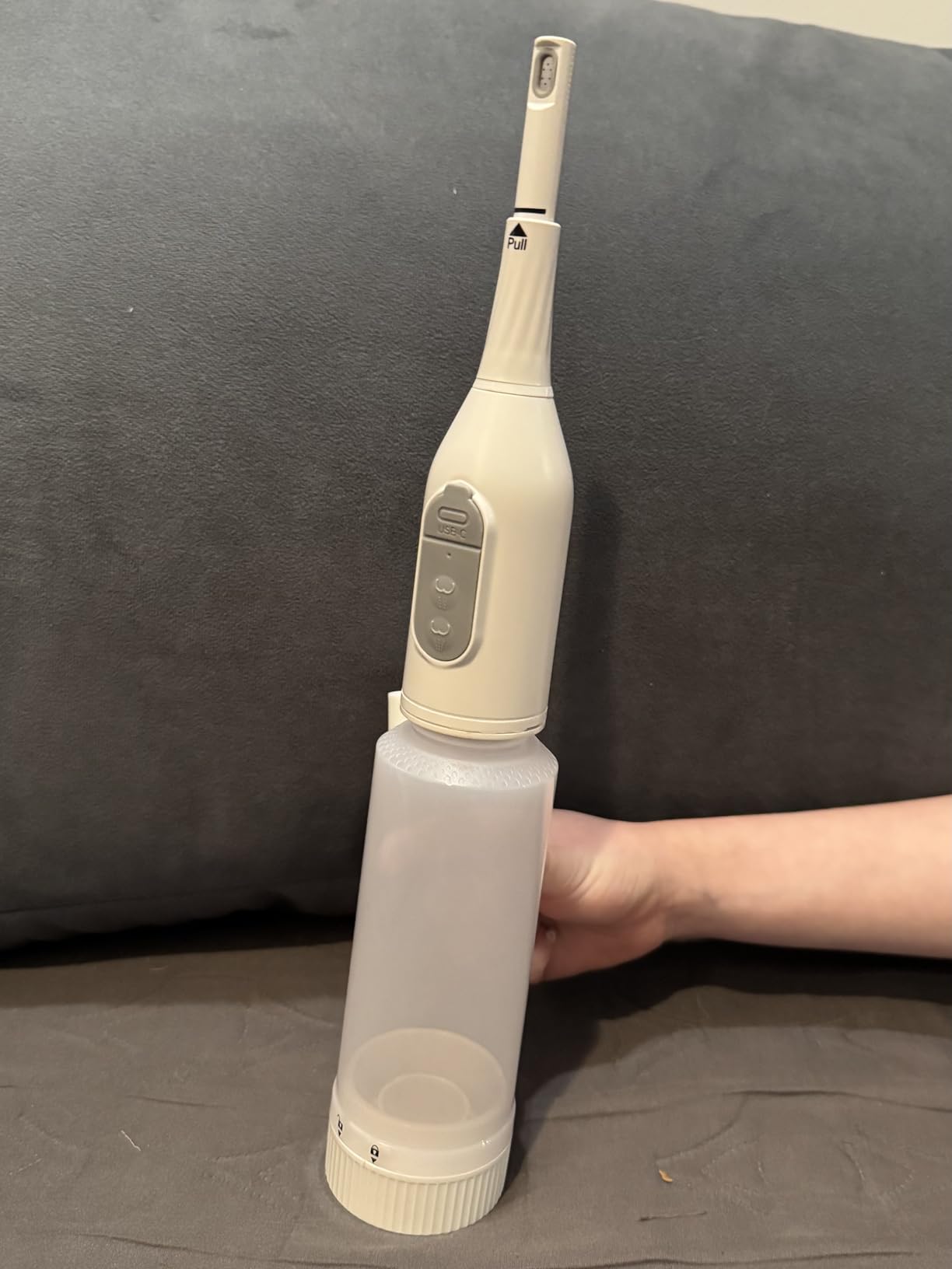 Portable Bidet for Travel - Electric Peri Bottle with Dual Spray Modes, 360 Degree Nozzle, Water Bottle Adapter, USB Rechargeable, Waterproof, Travel Bidet for Postpartum & Personal Hygiene (Black) customer photo 1