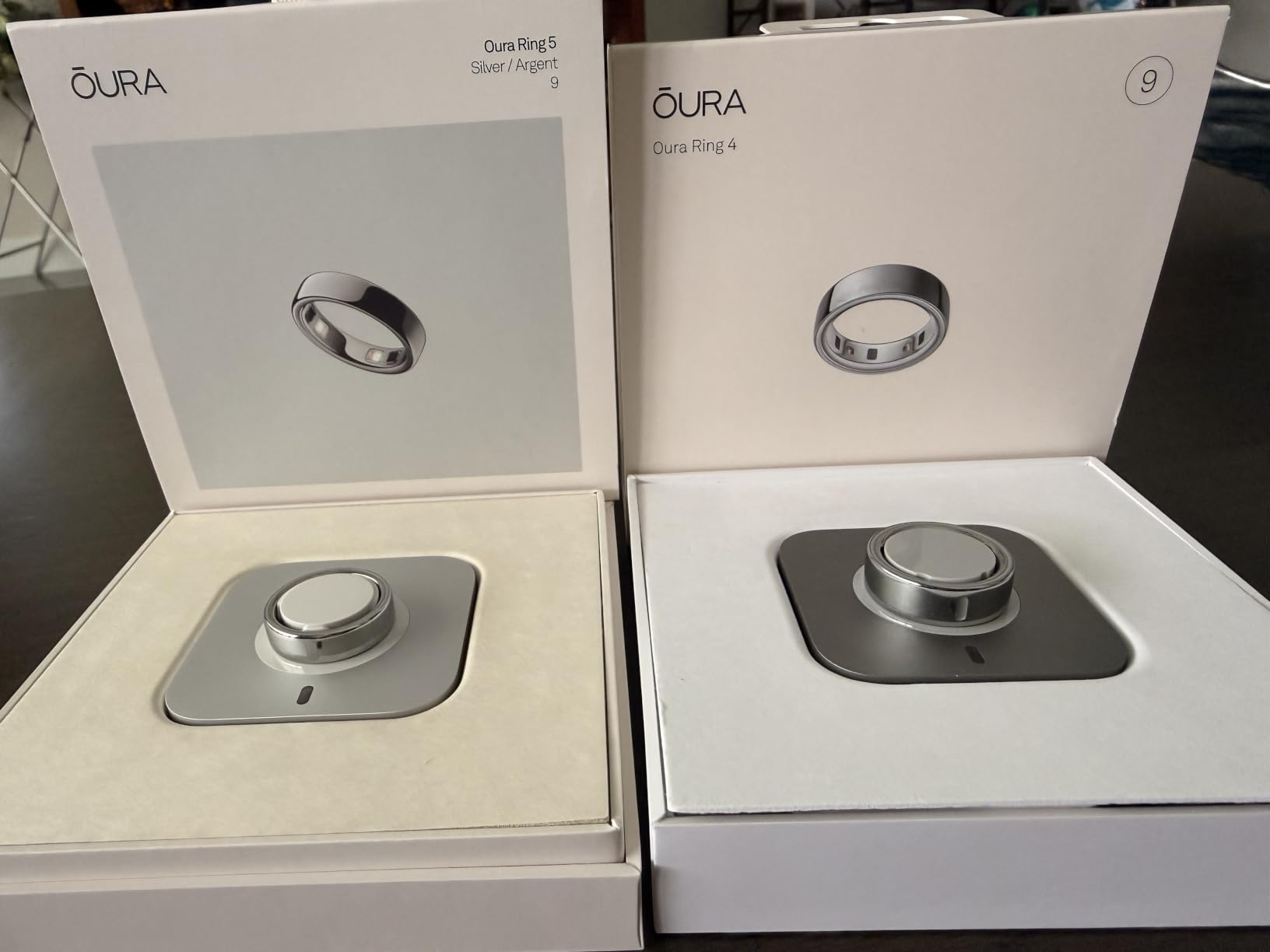 Oura Ring 5 - Silver - Size 9 - World's Smallest Smart Ring - Sleep, Activity, Women's Health, AI Advisor, 1 Week of Battery Life, Size Before You Buy, Android & iOS Compatible customer photo 2