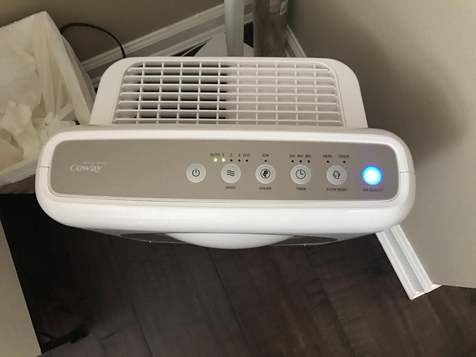 COWAY Airmega Mighty2 Air Purifier, Next Gen of AP-1512HH, for Large Room & Home Cleans up to 1,800 ft², IEST certified HEPA and Active Carbon for Allergies, Smoke, Dust, Pets & Mold, AP-1512N(W) customer photo 2