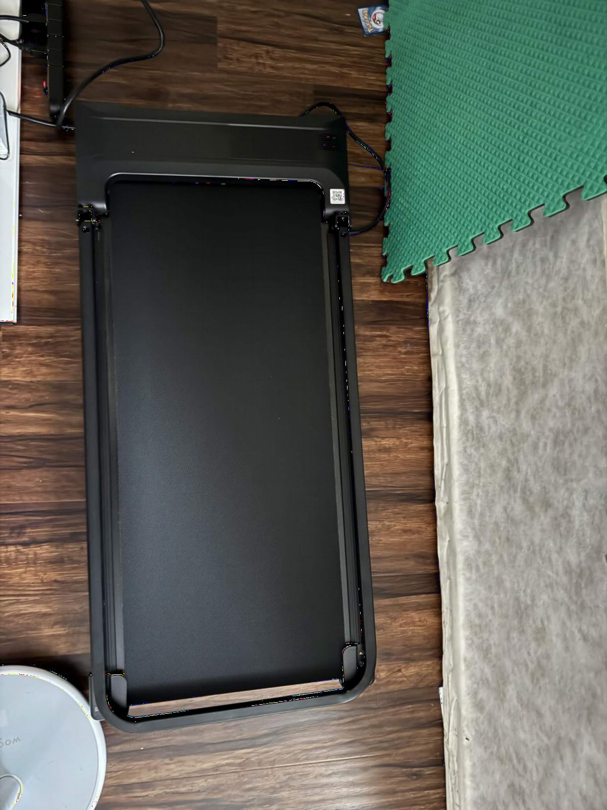 Walking Pad Treadmill for Home - Folding Treadmills with Handle Bar Portable Compact Fold up Indoor Foldable Handles Electric Walk Pads Small Spaces Mini Running Quiet Under Bed Office customer photo 1