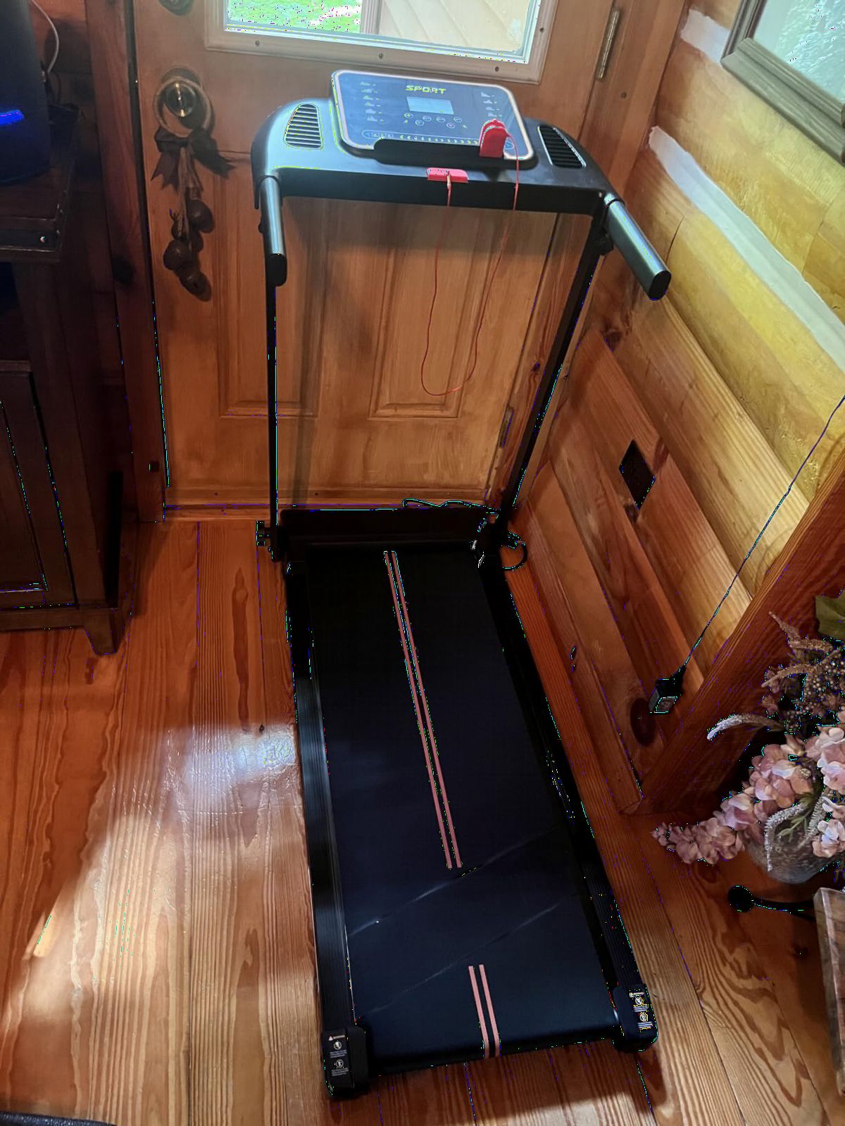 Treadmills for Home Walking Pad - Foldable Treadmill Under Desk with Handle Bar 0.6-6.2 MPH Portable Folding Pads Compact Running Machine Quiet Lightweight customer photo 1