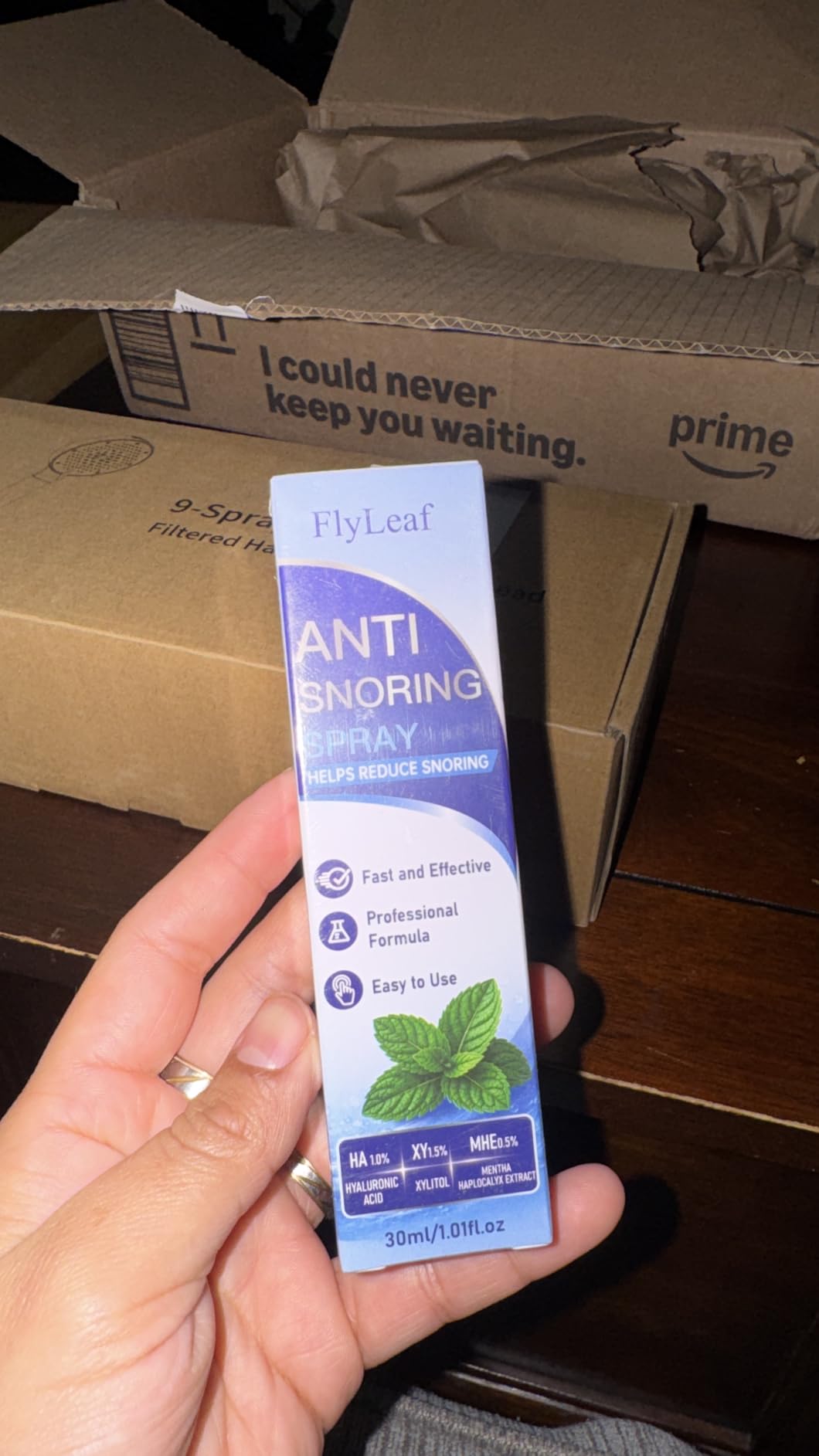 Anti Snoring Spray - Gentle Snoring Solution & Snore Stopper | Moisturizing Throat Spray for Quieter Sleep, Drug-Free Bedtime Mist for Better Breathing Comfort, 1 Fl Oz customer photo 1