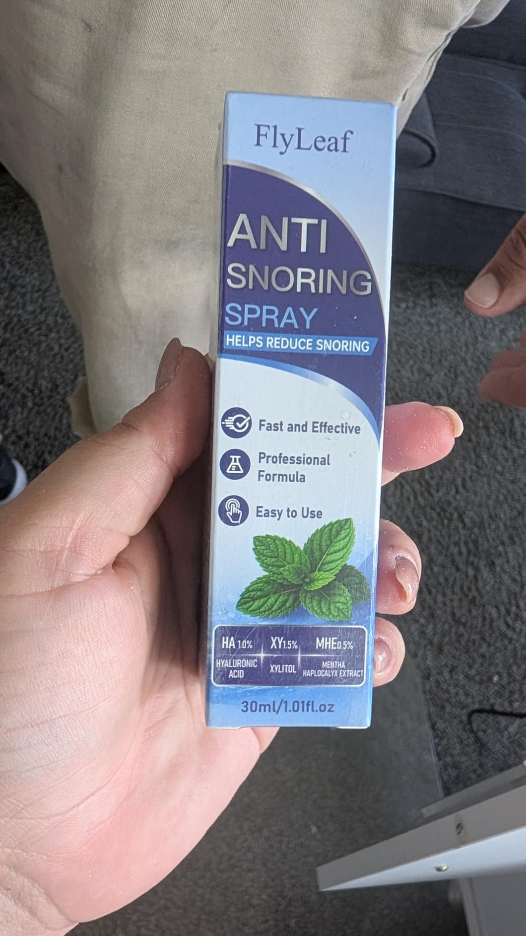 Anti Snoring Spray - Gentle Snoring Solution & Snore Stopper | Moisturizing Throat Spray for Quieter Sleep, Drug-Free Bedtime Mist for Better Breathing Comfort, 1 Fl Oz customer photo 2