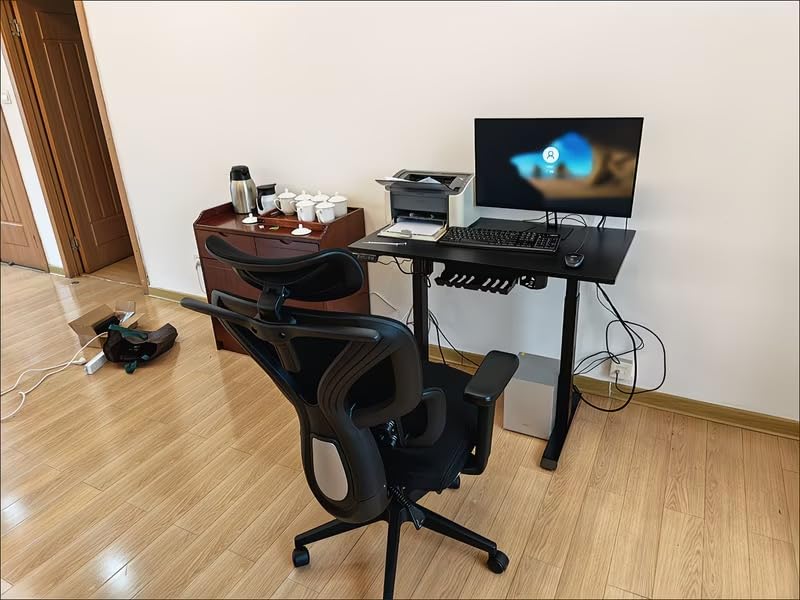 Ergonomic Office Chair with Footrest, 90-145 Degree Reclining Desk Chair with Adjustable Lumbar Support & Headrest, High Back Mesh Computer Chair for Home Office/Gaming, 350lbs Capacity customer photo 2
