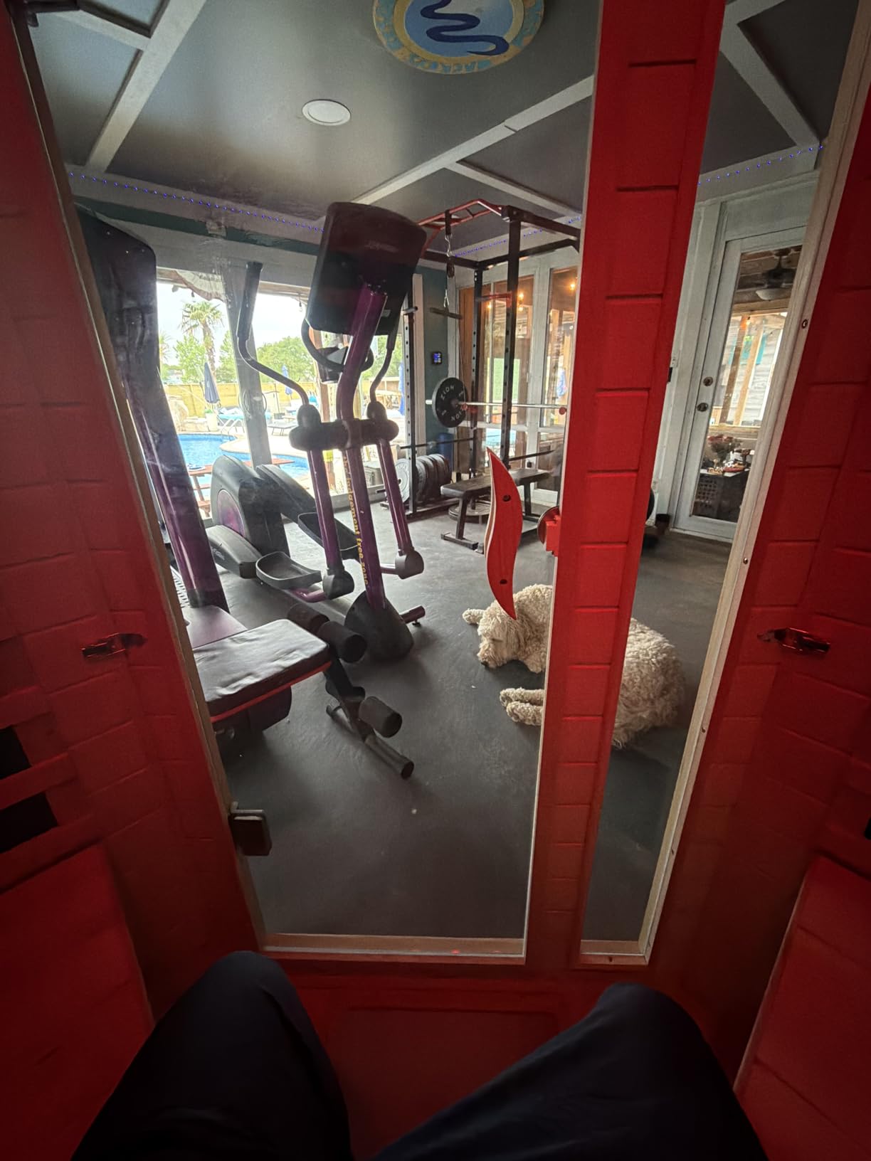 1 Person Infrared Saunas European Aspen Wood Far Infrared Sauna 905W Indoor Saunas Low EMF Home Sauna with Red Light, Right Door customer photo 2