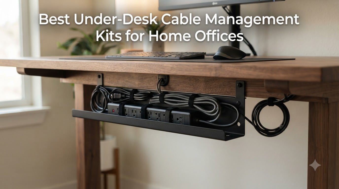 Best Under-Desk Cable Management Kits for Home Offices