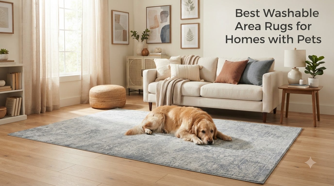 Best Washable Area Rugs for Homes with Pets