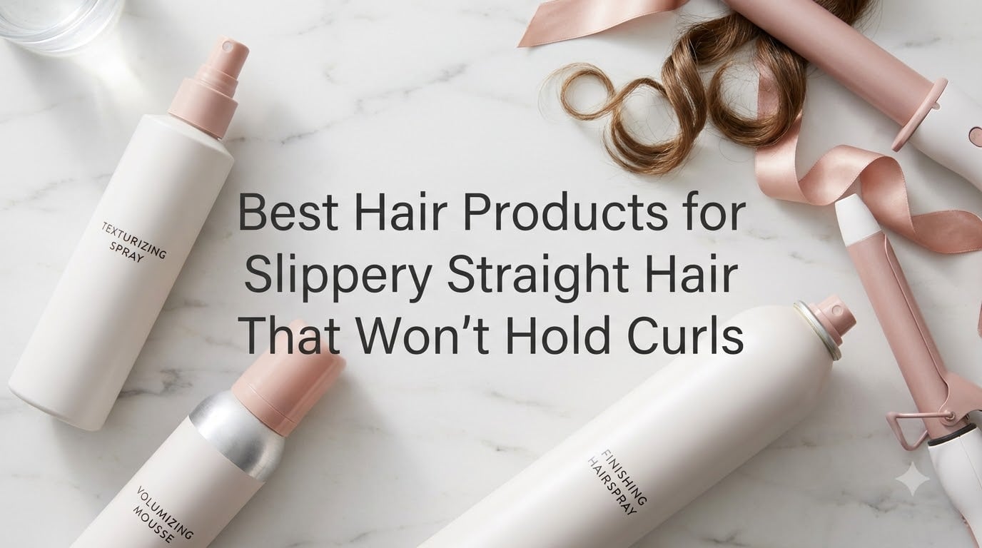Best Hair Products for Slippery Straight Hair That Won't Hold Curls