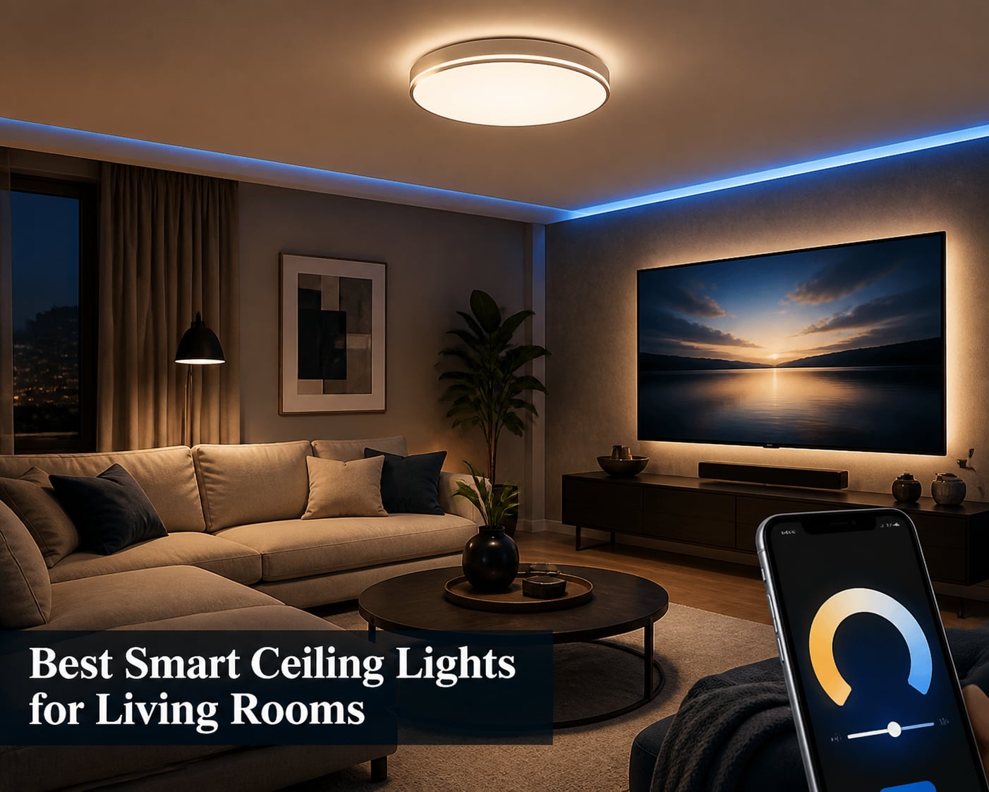 Best Smart Ceiling Lights for Living Rooms