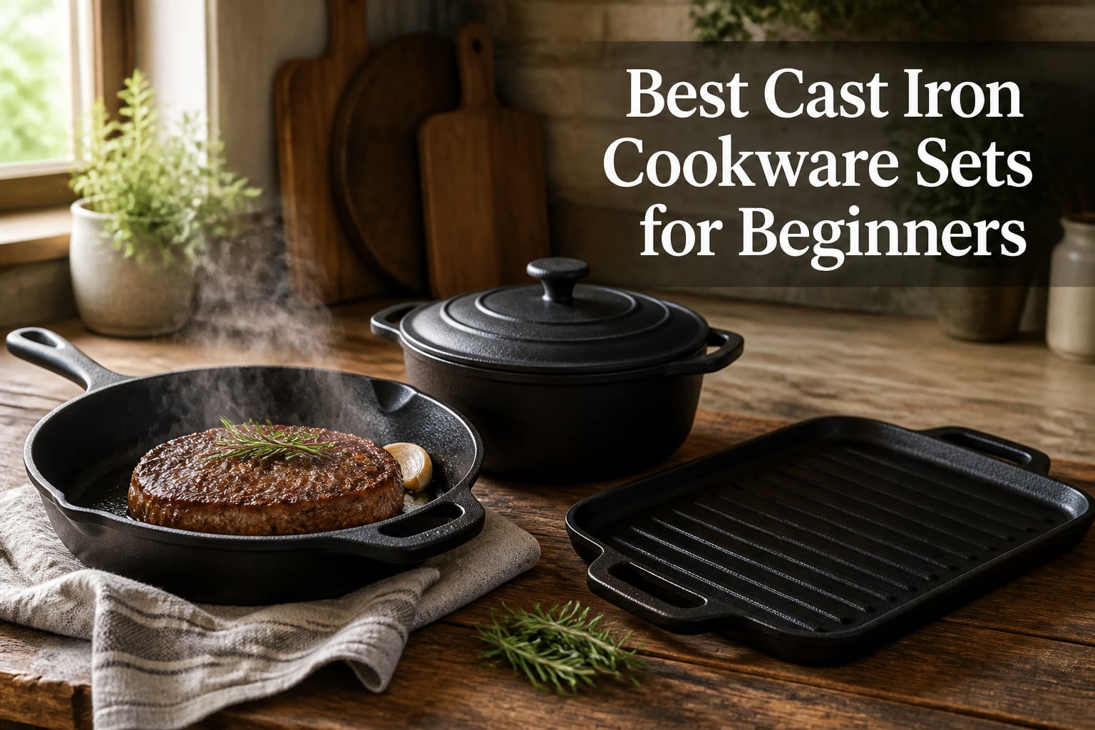 Best Cast Iron Cookware Sets for Beginners