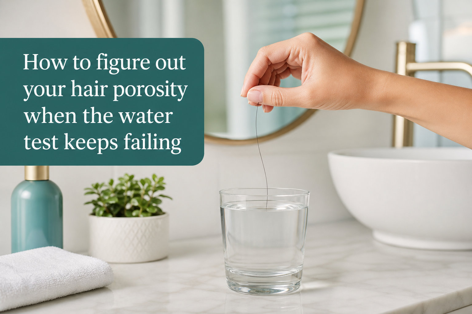 How to figure out your hair porosity when the water test keeps failing