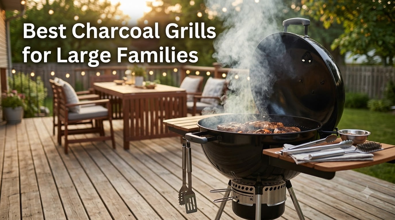 Best Charcoal Grills for Large Families