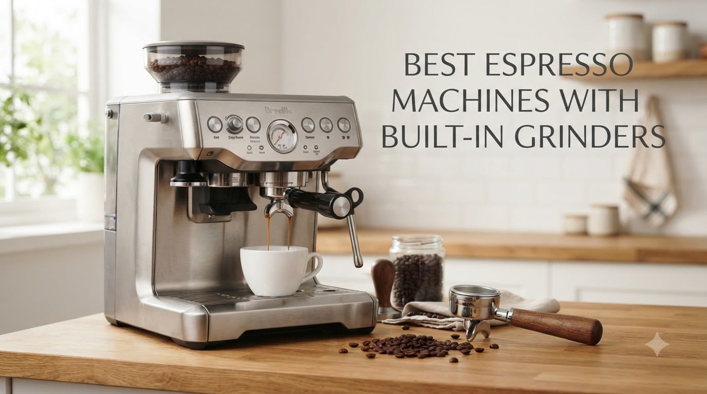 Best Espresso Machines with Built-In Grinders